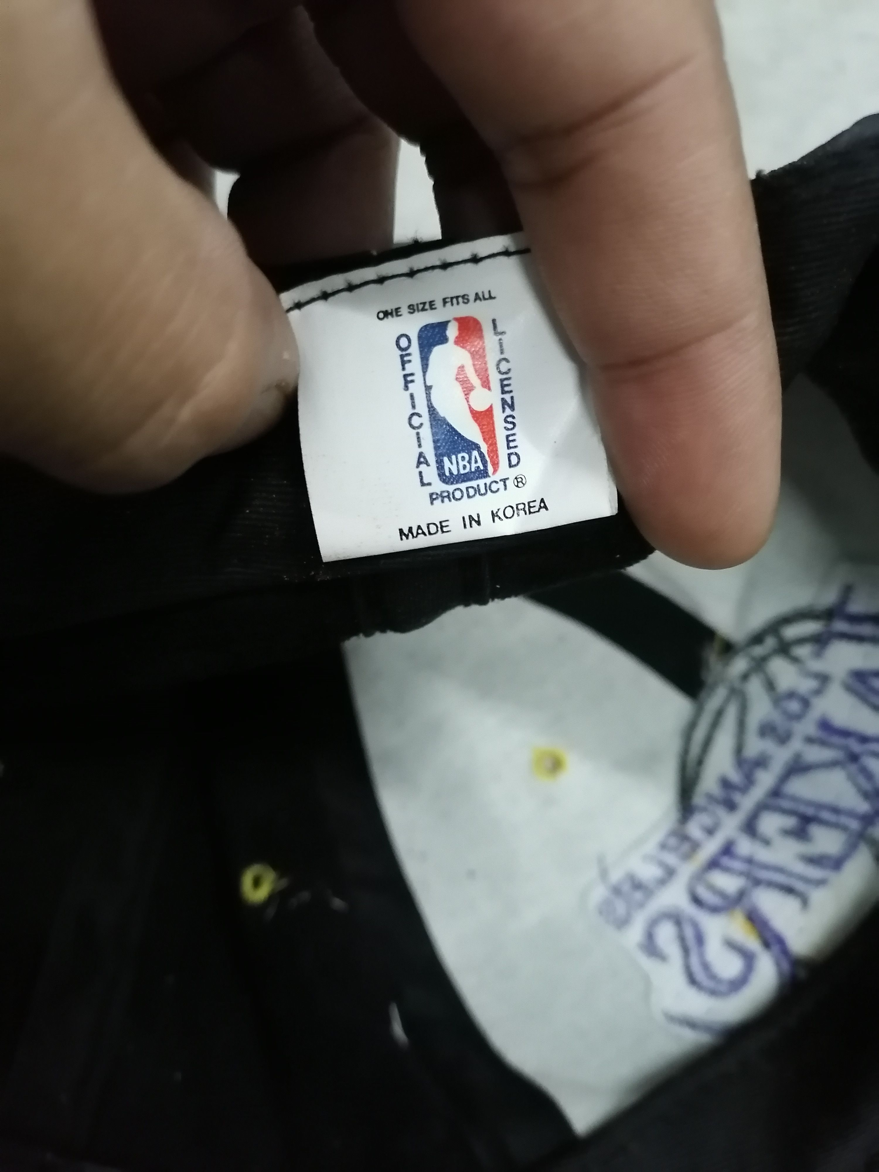 NBA × Vintage Very Rare 🔥Vintage L.A Lakers Leather Strap Cap Size ONE SIZE - 6 Thumbnail