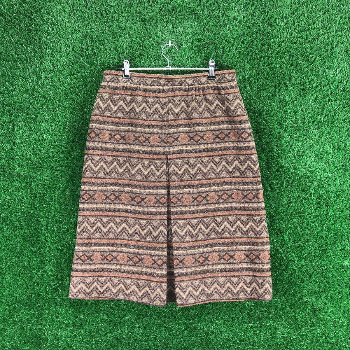 Vintage Vintage 80's Wool Navajo Midi Skirt Size 29" - 2 Thumbnail