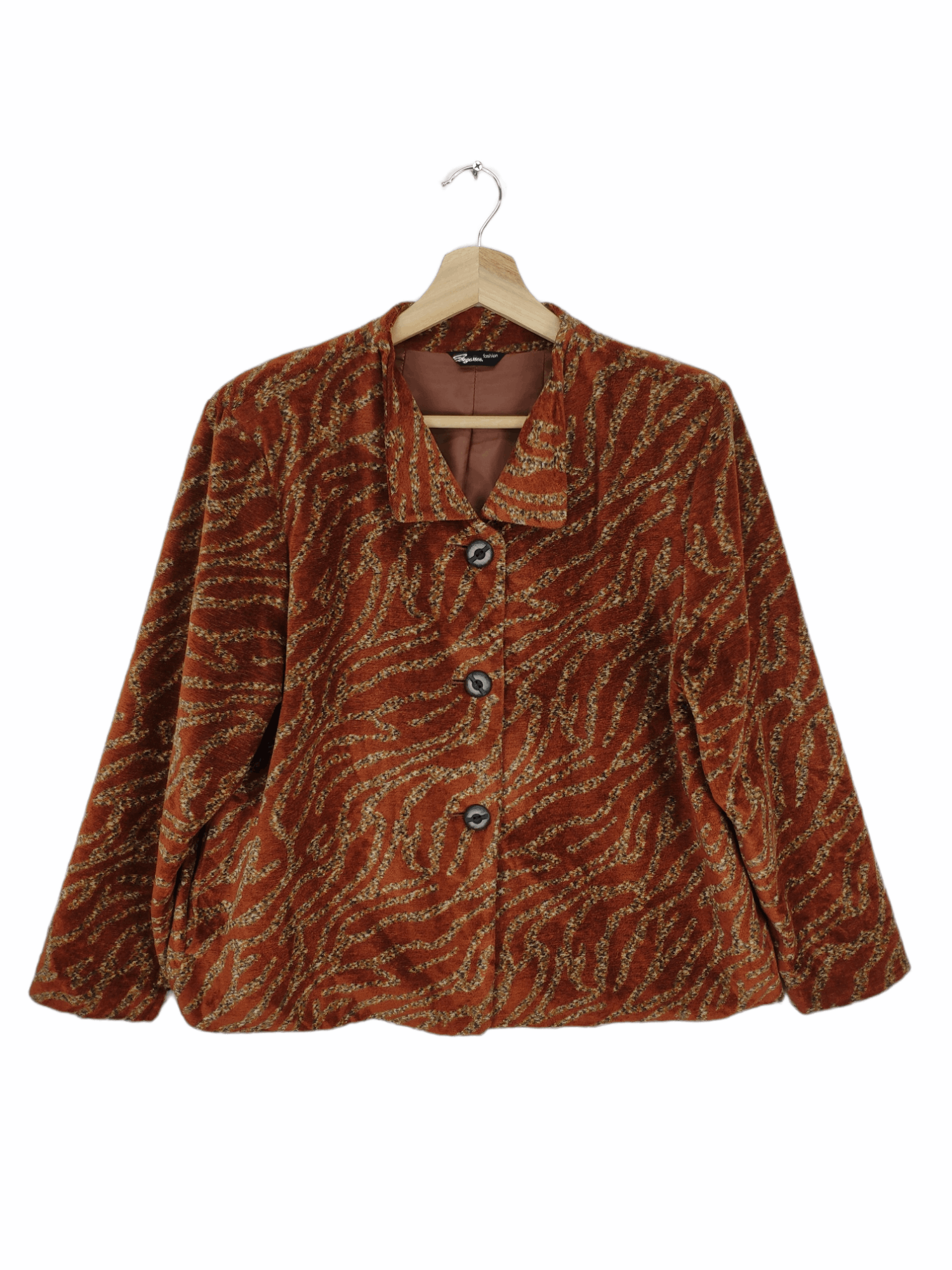 Designer × Japanese Brand Vintage Wool Cardigan Jacket Fullprint Size M / US 6-8 / IT 42-44 - 1 Thumbnail