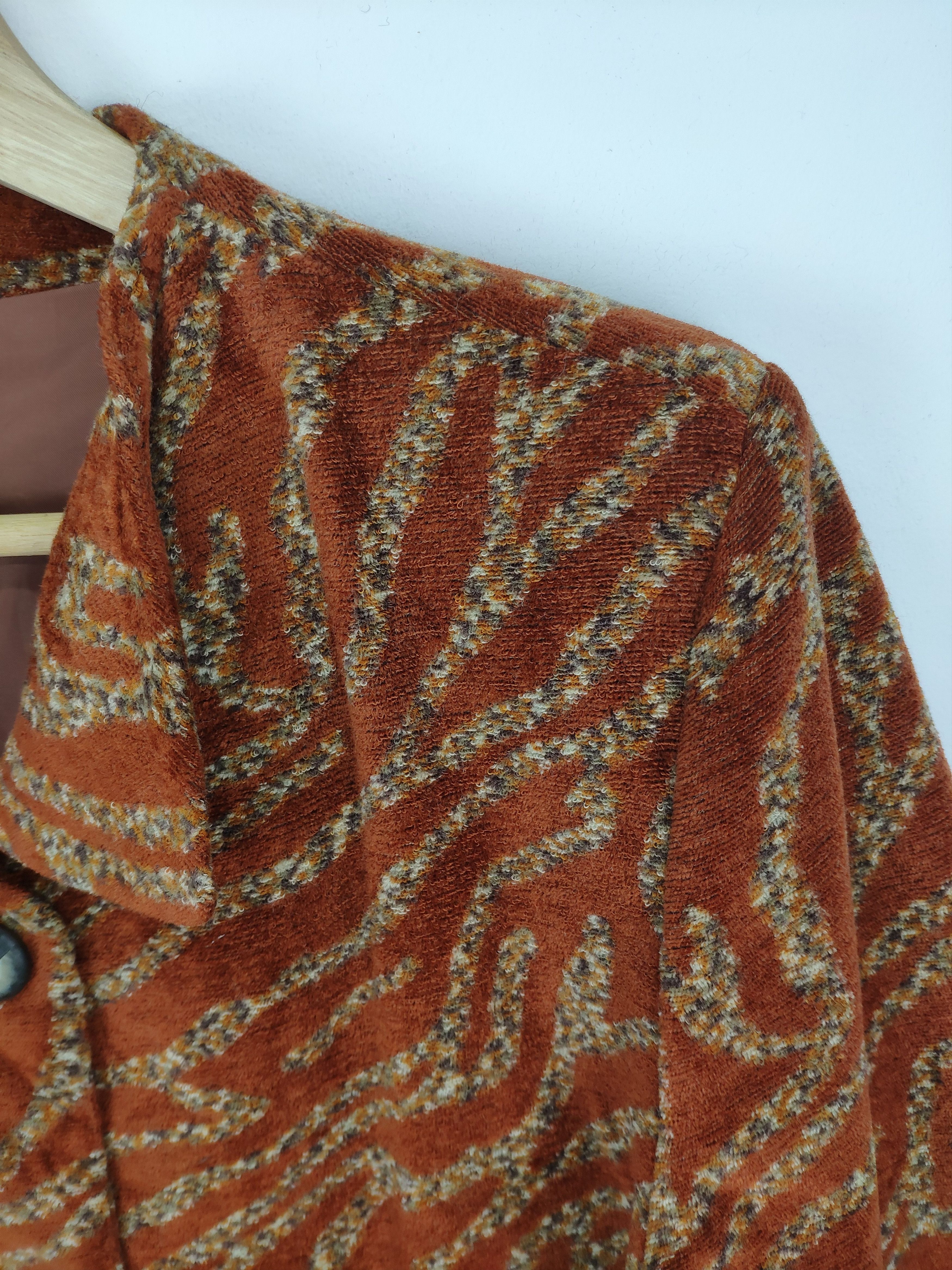 Designer × Japanese Brand Vintage Wool Cardigan Jacket Fullprint Size M / US 6-8 / IT 42-44 - 6 Thumbnail