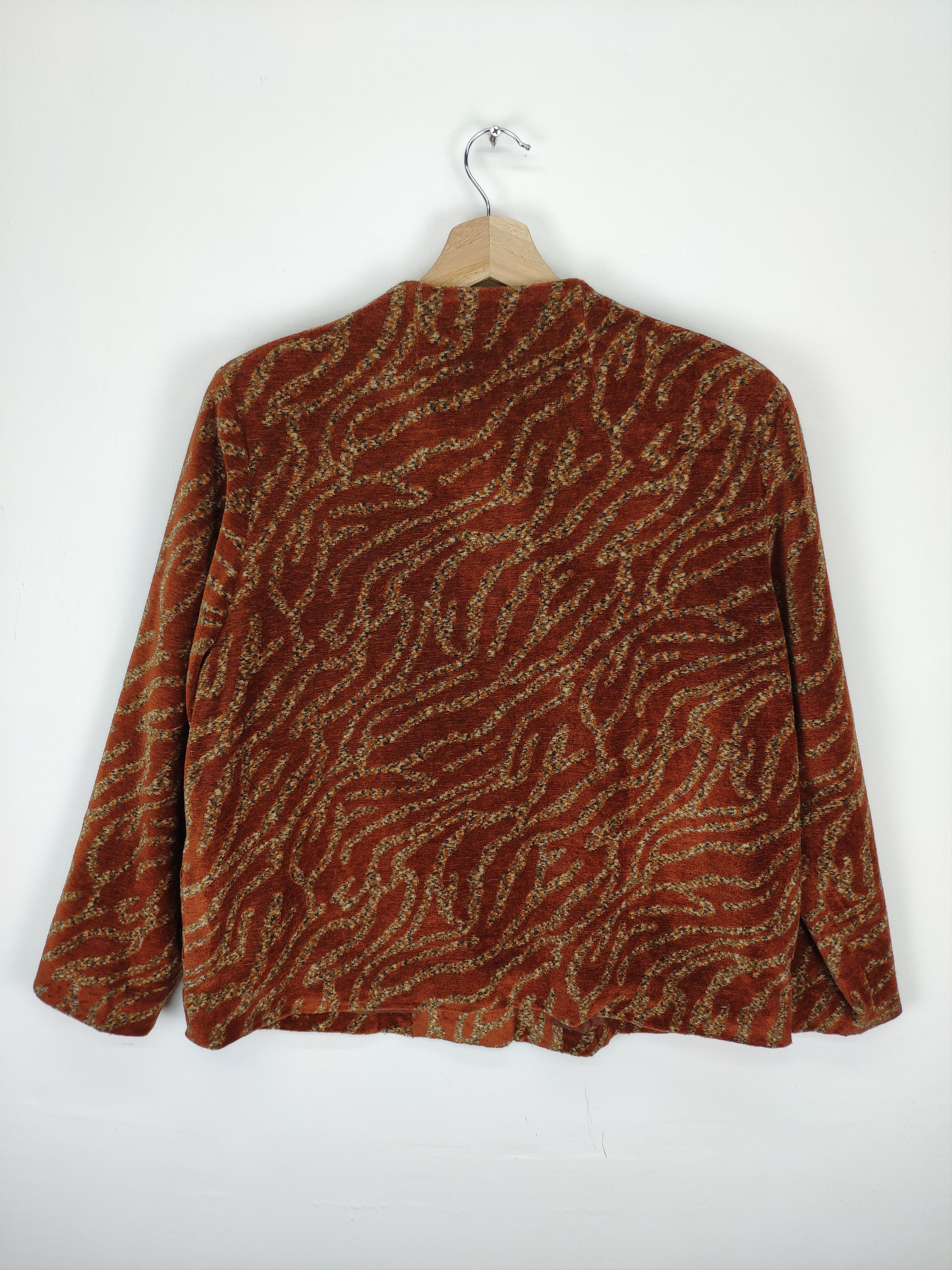 Designer × Japanese Brand Vintage Wool Cardigan Jacket Fullprint Size M / US 6-8 / IT 42-44 - 13 Thumbnail