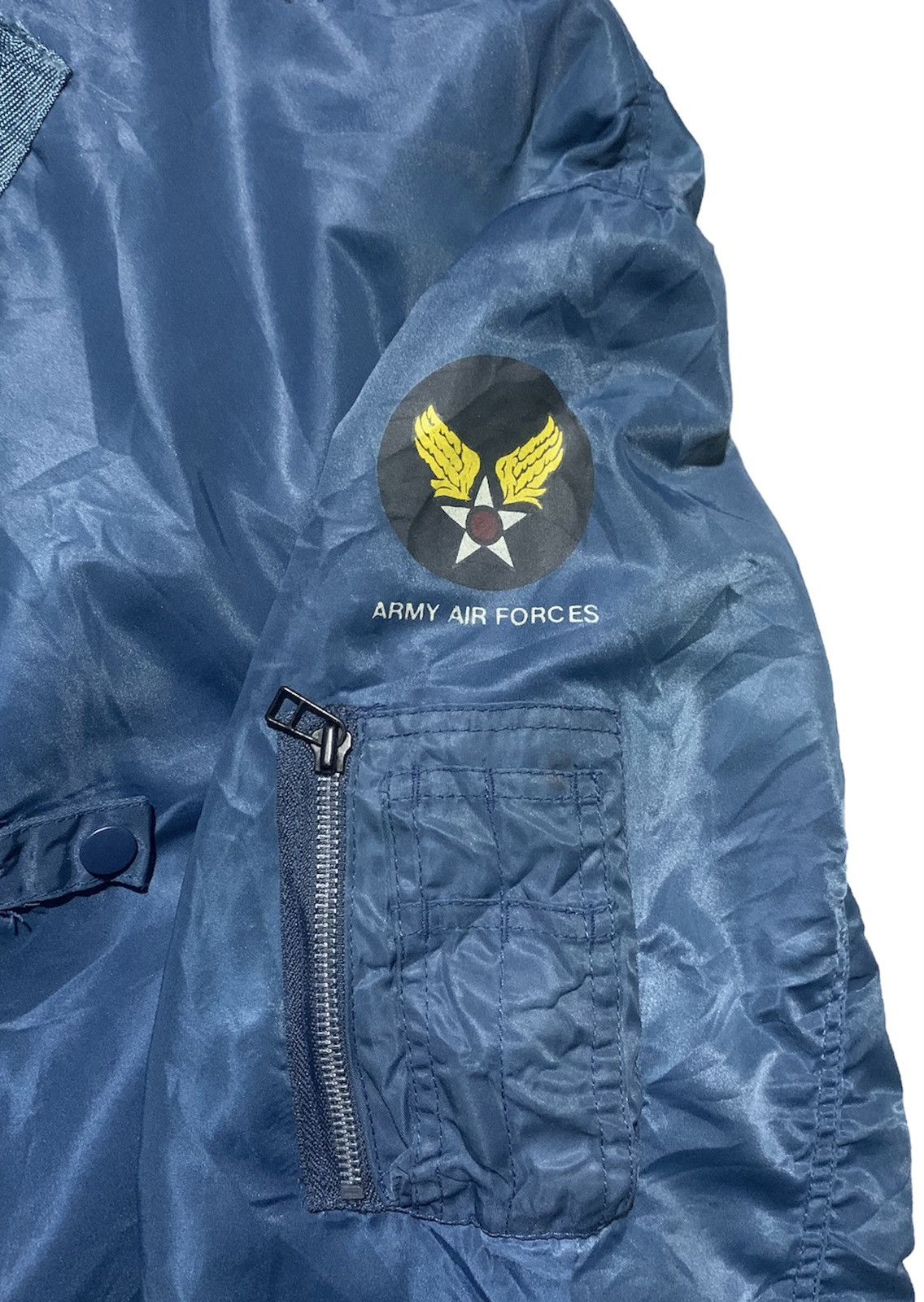 Vintage Vintage Us Air Force Ma-1 Bomber Jacket Size US L / EU 52-54 / 3 - 2 Thumbnail