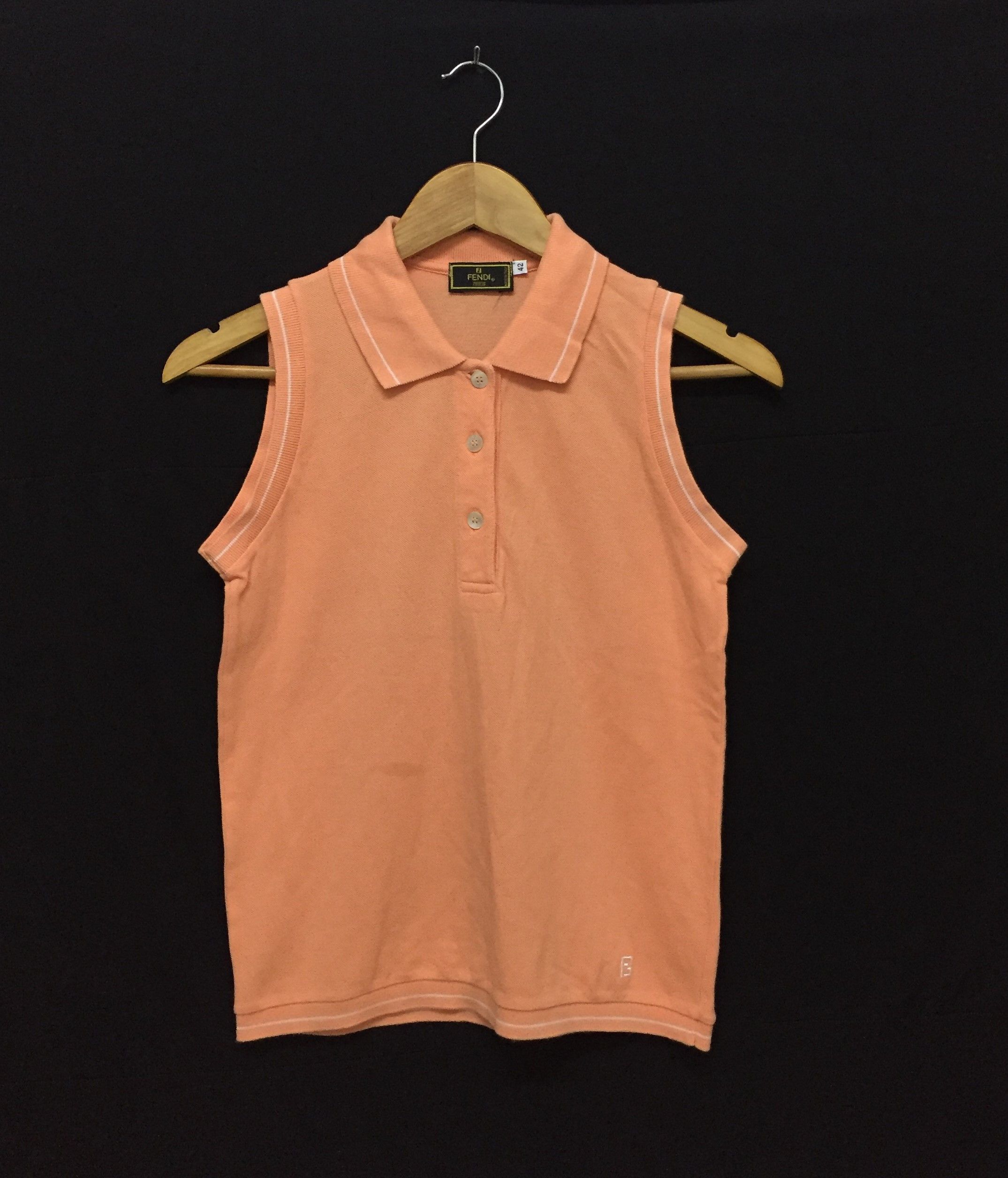 Fendi 90's Fendi Sleeveless ring polo Size XS / US 0-2 / IT 36-38 - 2 Thumbnail