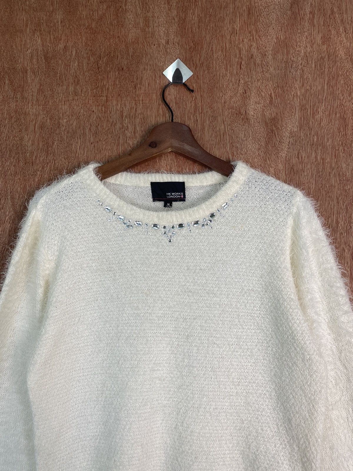 Homespun Knitwear DL Hk Work London Shag Shaggy Fur Mohair Knitwear #B623 Size US M / EU 48-50 / 2 - 2 Thumbnail