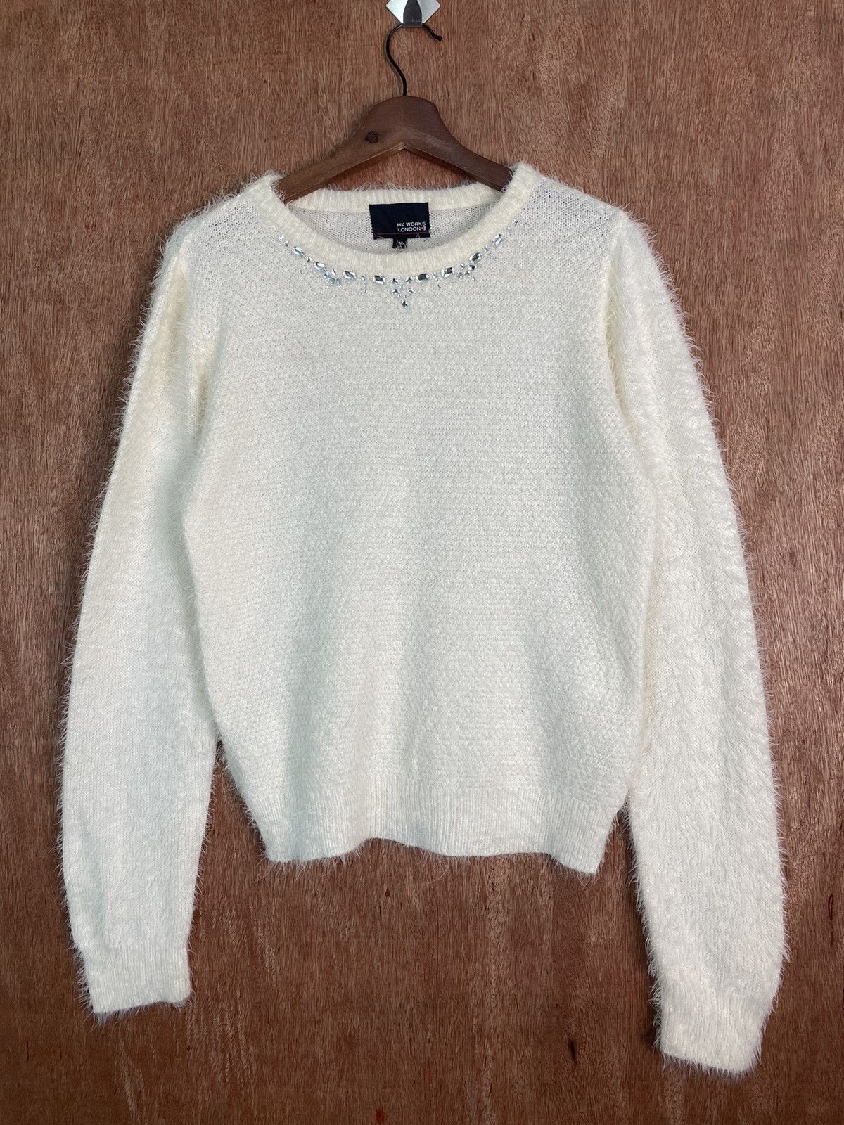 Homespun Knitwear DL Hk Work London Shag Shaggy Fur Mohair Knitwear #B623 Size US M / EU 48-50 / 2 - 1 Thumbnail