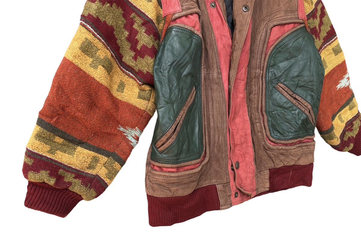 Leather Vintage Otto Collection Mixed Navajo Leather Jacket Size US L / EU 52-54 / 3 - 6 Thumbnail