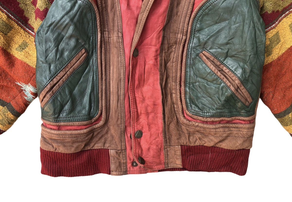 Leather Vintage Otto Collection Mixed Navajo Leather Jacket Size US L / EU 52-54 / 3 - 5 Thumbnail