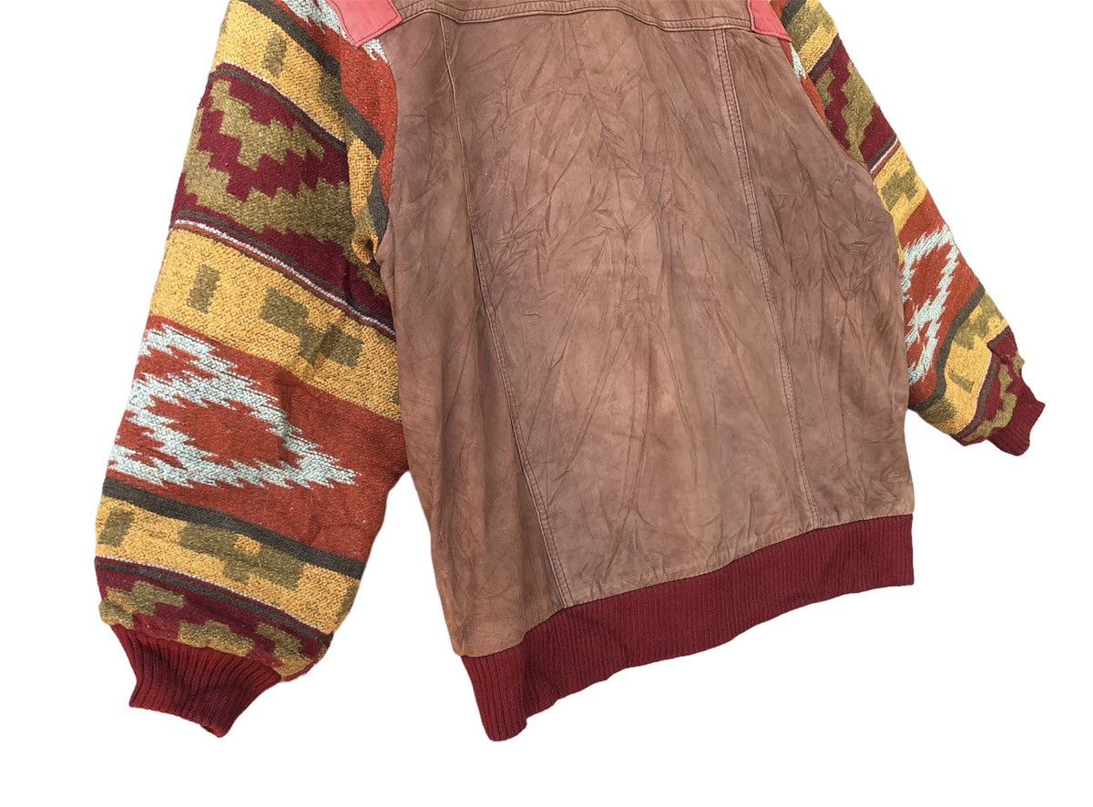 Leather Vintage Otto Collection Mixed Navajo Leather Jacket Size US L / EU 52-54 / 3 - 13 Thumbnail