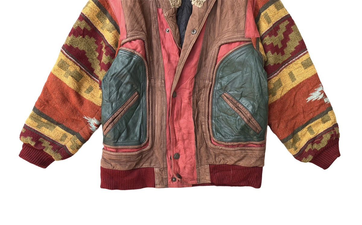 Leather Vintage Otto Collection Mixed Navajo Leather Jacket Size US L / EU 52-54 / 3 - 4 Thumbnail