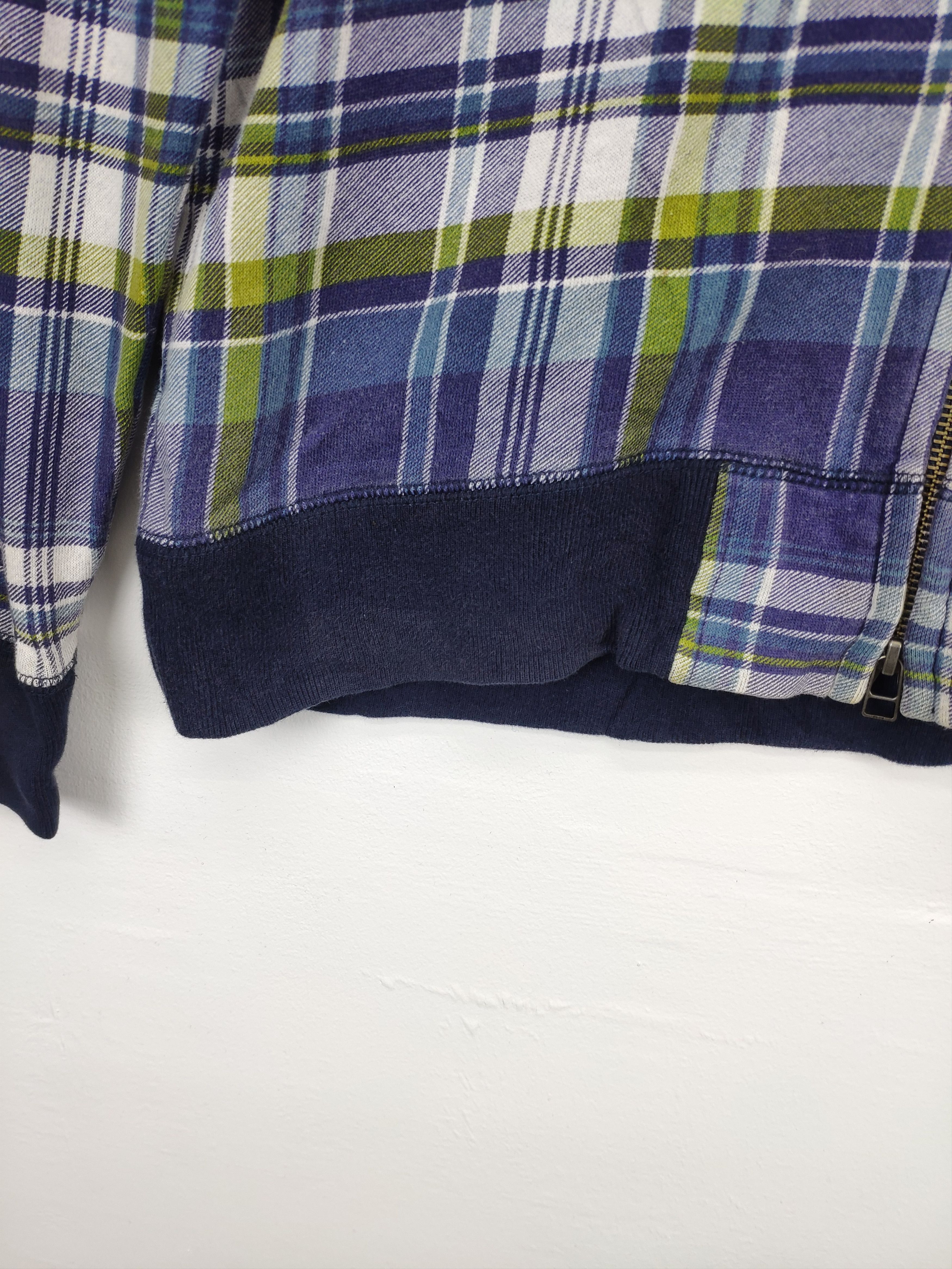 Japanese Brand × Vintage Vintage Tartan Hooded Jacket Zip Up Size US M / EU 48-50 / 2 - 5 Thumbnail