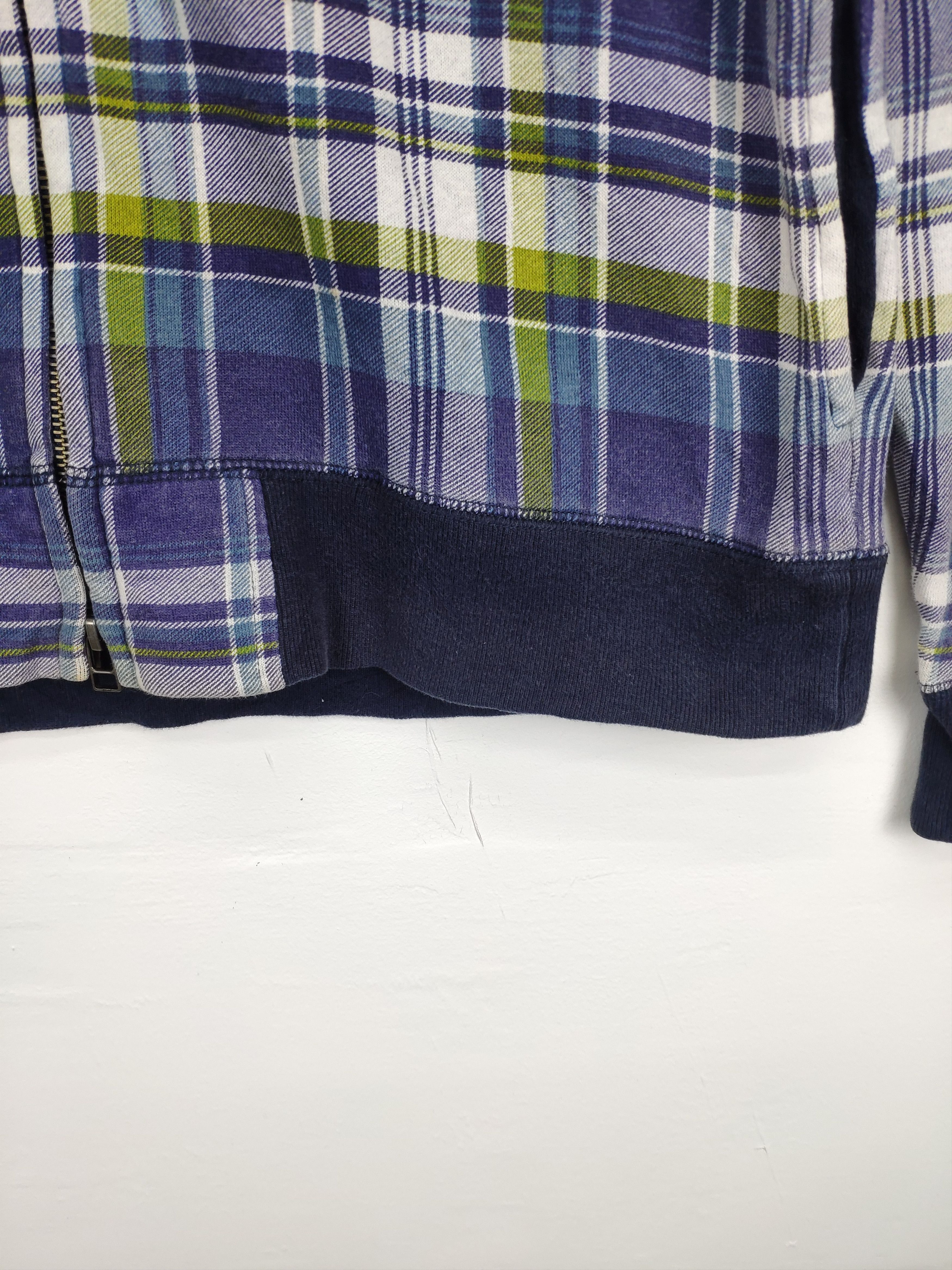 Japanese Brand × Vintage Vintage Tartan Hooded Jacket Zip Up Size US M / EU 48-50 / 2 - 4 Thumbnail