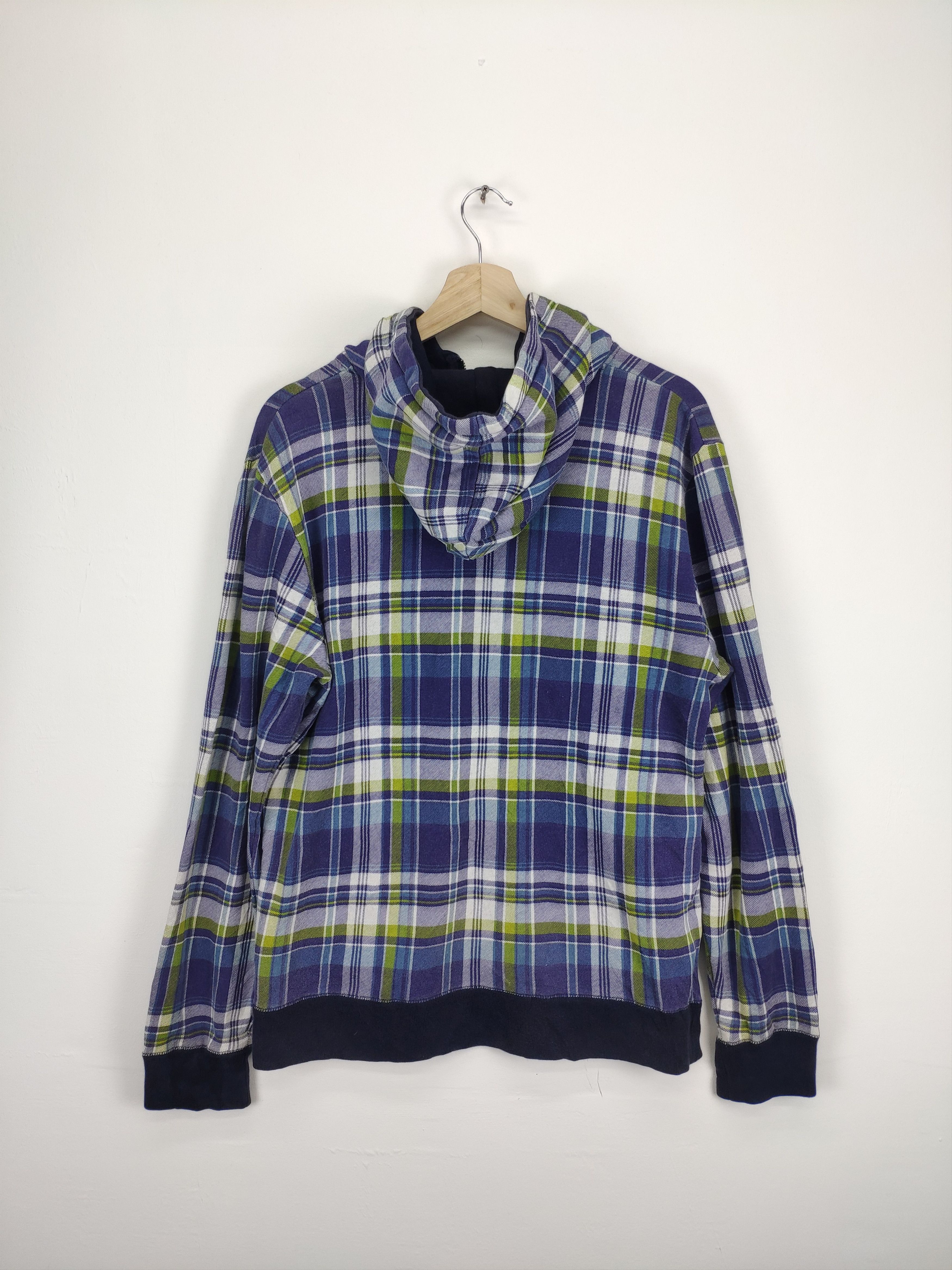Japanese Brand × Vintage Vintage Tartan Hooded Jacket Zip Up Size US M / EU 48-50 / 2 - 13 Thumbnail
