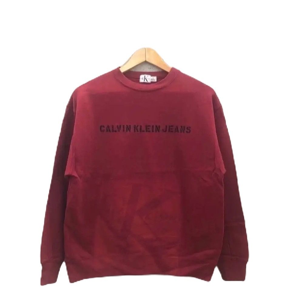 Calvin Klein Vintage 90s Calvin Klein Jeans Sweatshirt Size US M / EU 48-50 / 2 - 1 Thumbnail
