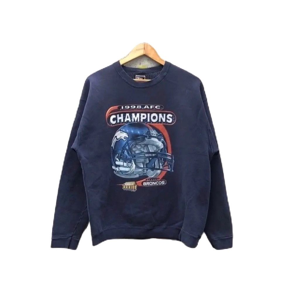 NFL Vintage 90s Denver Broncos NFL Pro Player sweatshirt Size US XL / EU 56 / 4 - 1 Thumbnail