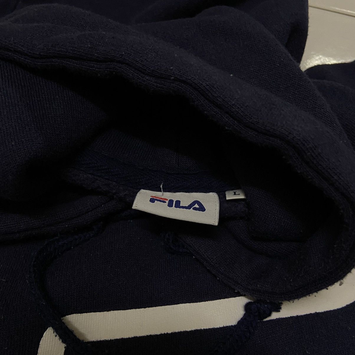 Fila Vintage fila hoodie big logo Size US L / EU 52-54 / 3 - 3 Thumbnail