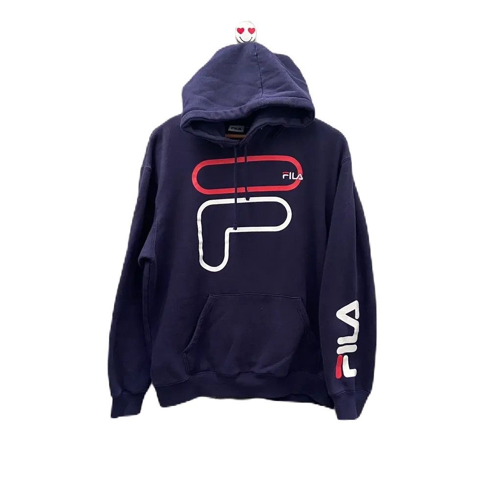Fila Vintage fila hoodie big logo Size US L / EU 52-54 / 3 - 1 Thumbnail