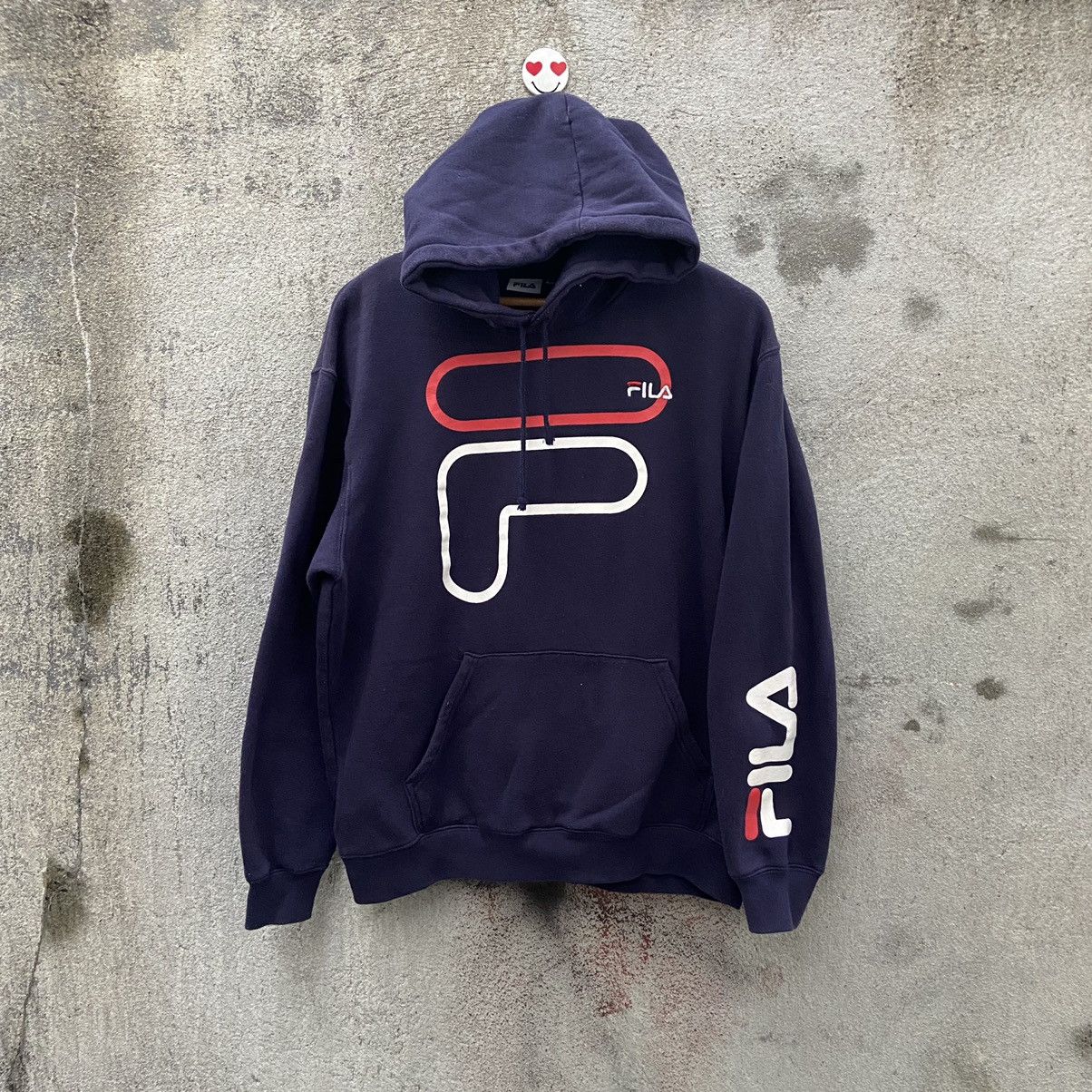 Fila Vintage fila hoodie big logo Size US L / EU 52-54 / 3 - 4 Thumbnail