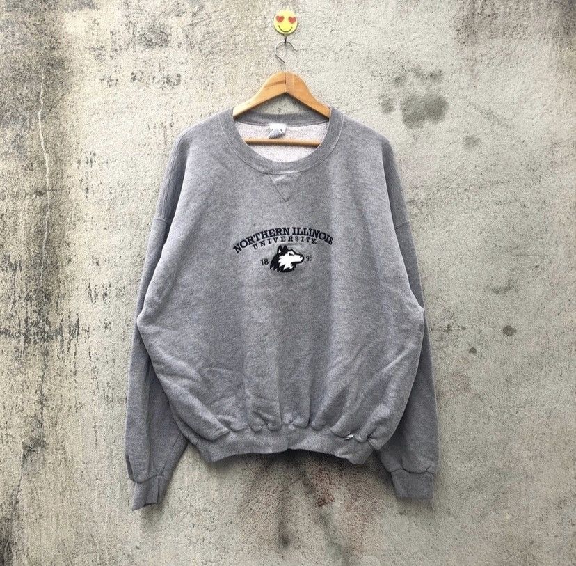 NFL Vintage 90s Northen illinois University Sweatshirt Size US XXL / EU 58 / 5 - 5 Thumbnail