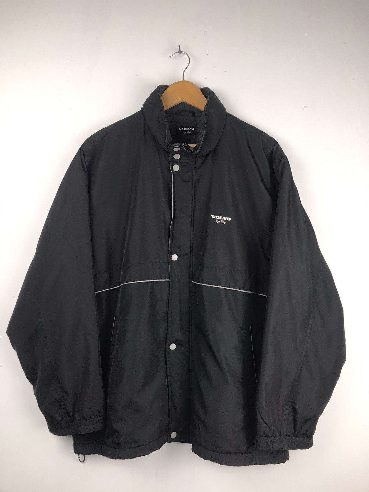 image of Volvo Castrol Blue White Racing Jacket Light Cars Vintage, Men's (Size Large)