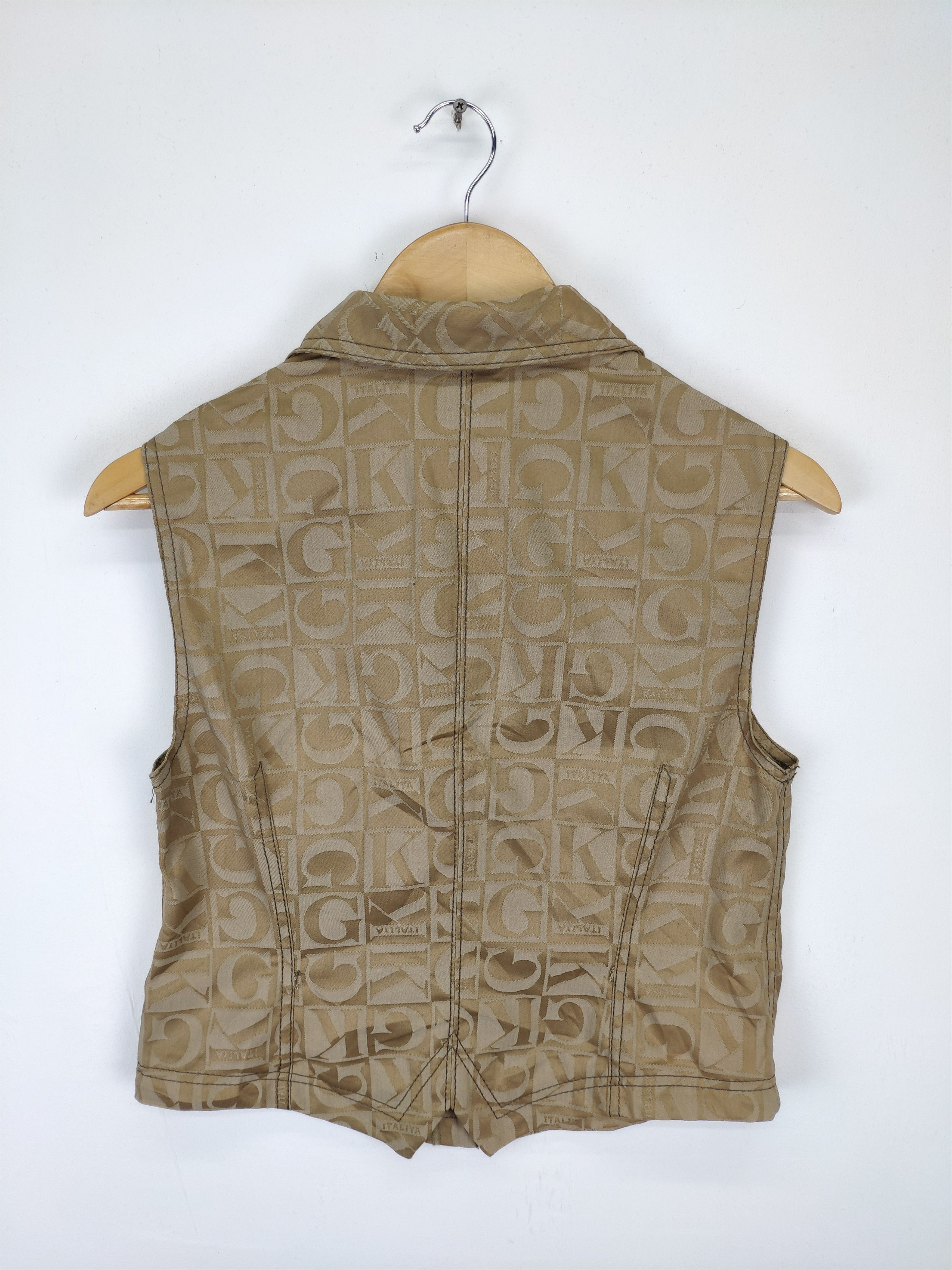 Japanese Brand × Vintage Vintage Vest Monogram Gucci Style Size S / US 4 / IT 40 - 2 Thumbnail