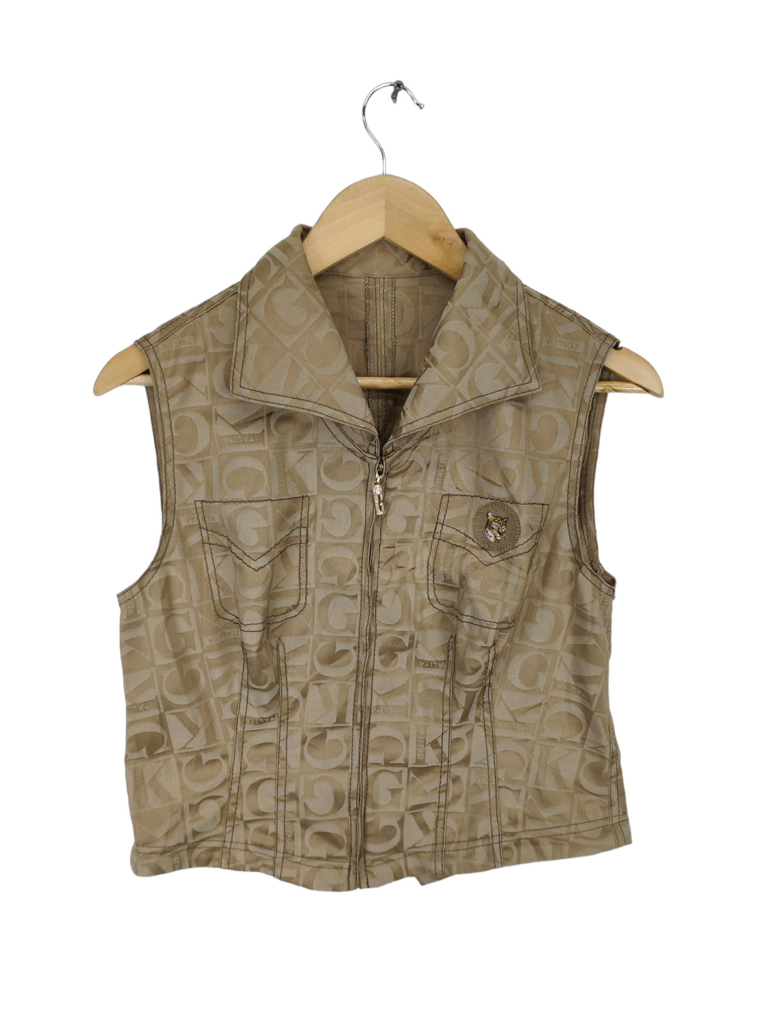Japanese Brand × Vintage Vintage Vest Monogram Gucci Style Size S / US 4 / IT 40 - 1 Thumbnail