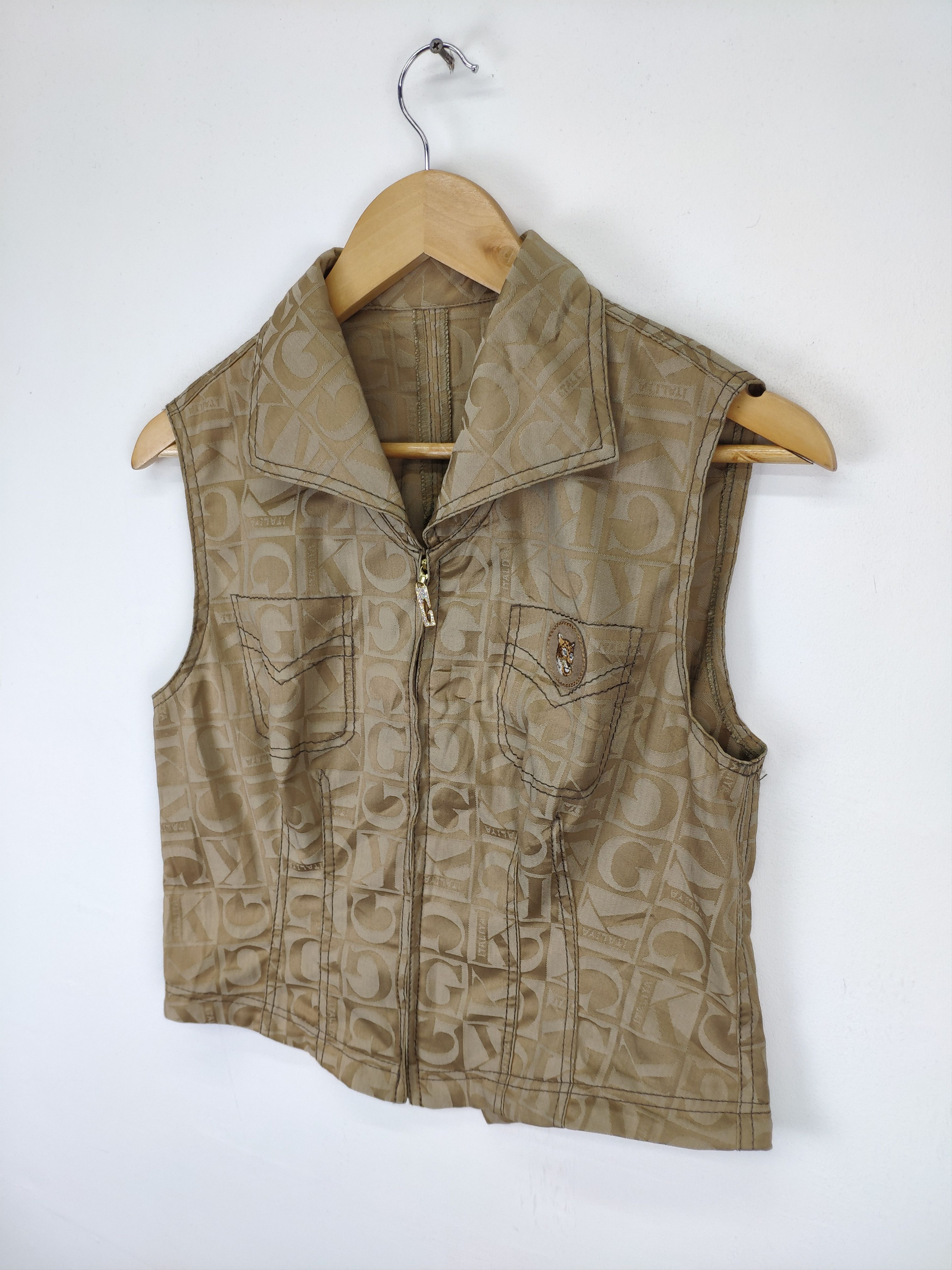 Japanese Brand × Vintage Vintage Vest Monogram Gucci Style Size S / US 4 / IT 40 - 5 Thumbnail