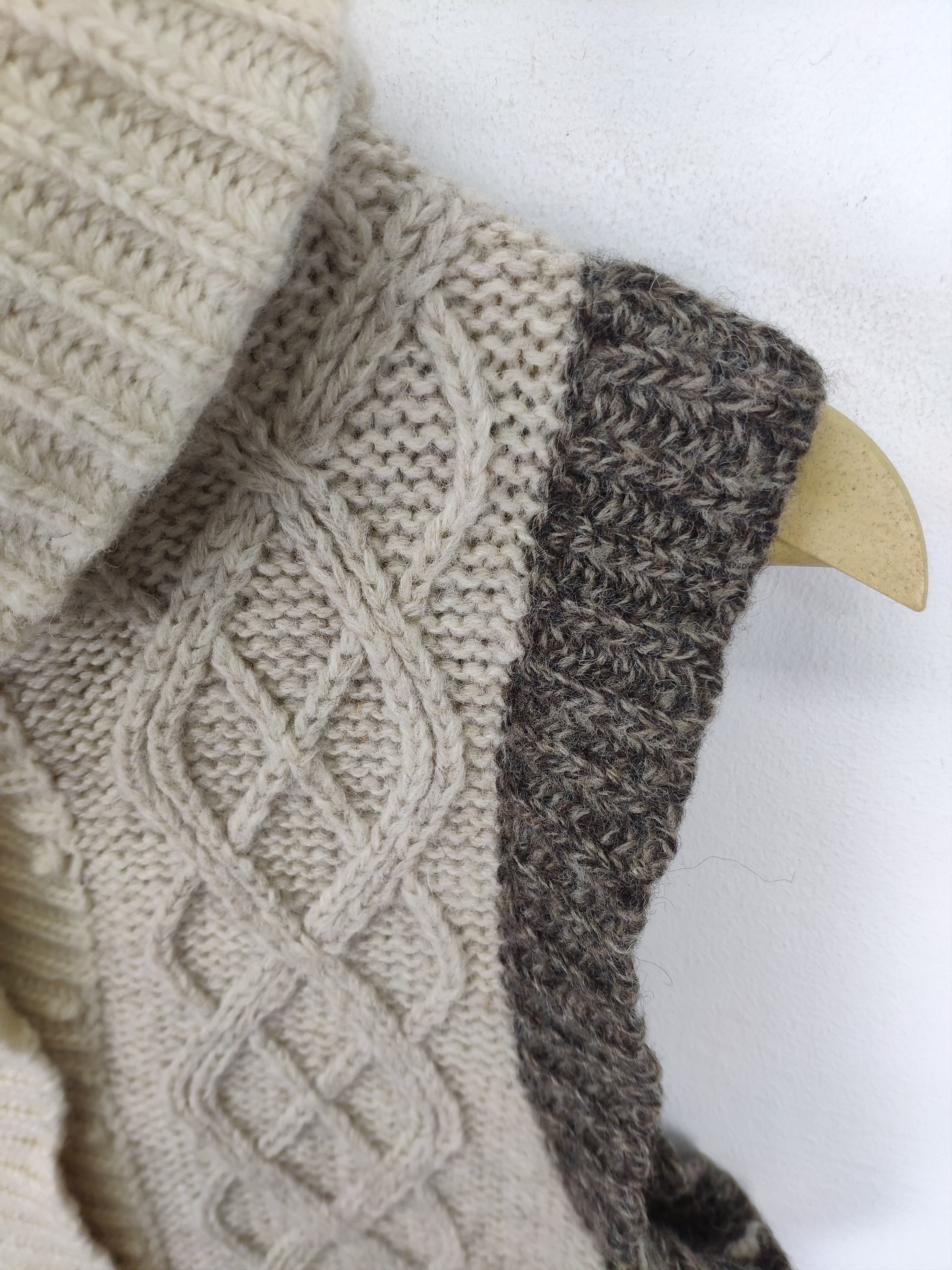 Aran Isles Knitwear × Japanese Brand Vintage Wool Knit Vest Sweater Shawl Collar Cardigan Size XS / US 0-2 / IT 36-38 - 8 Thumbnail