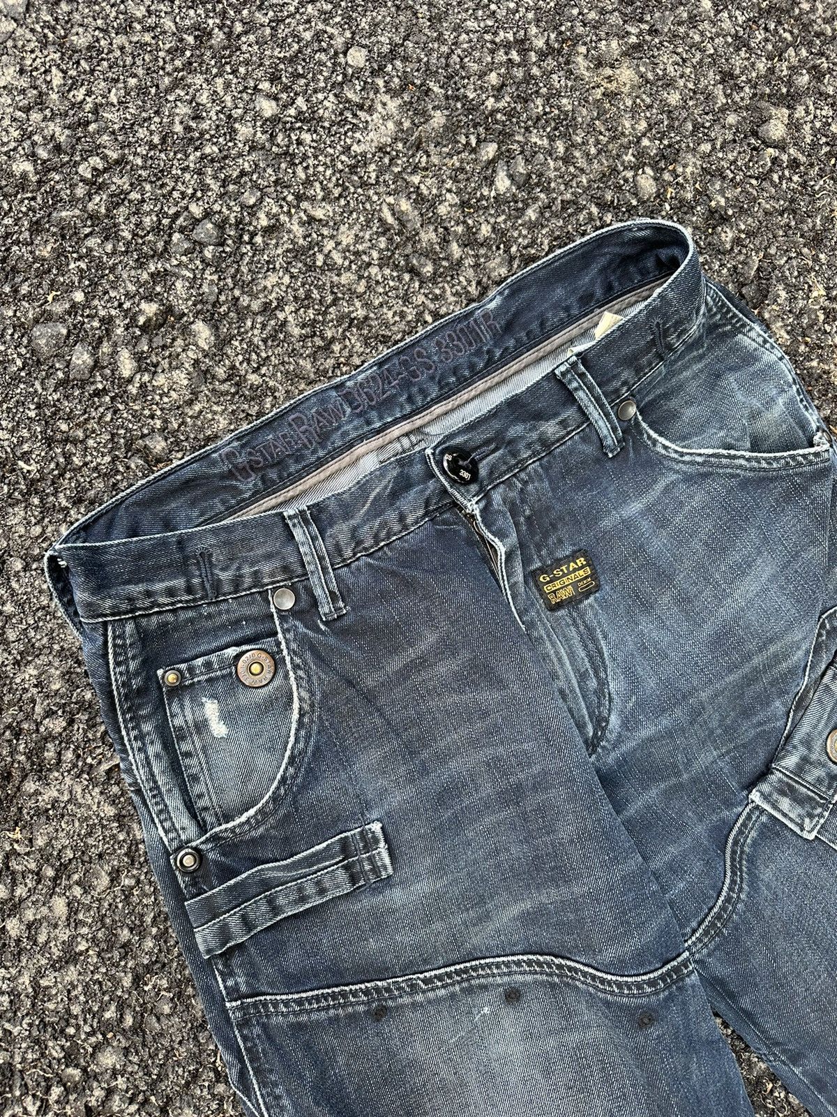 G-Star Vintage G Star Raw Multi Pocket Jeans Size US 32 / EU 48 - 7 Thumbnail