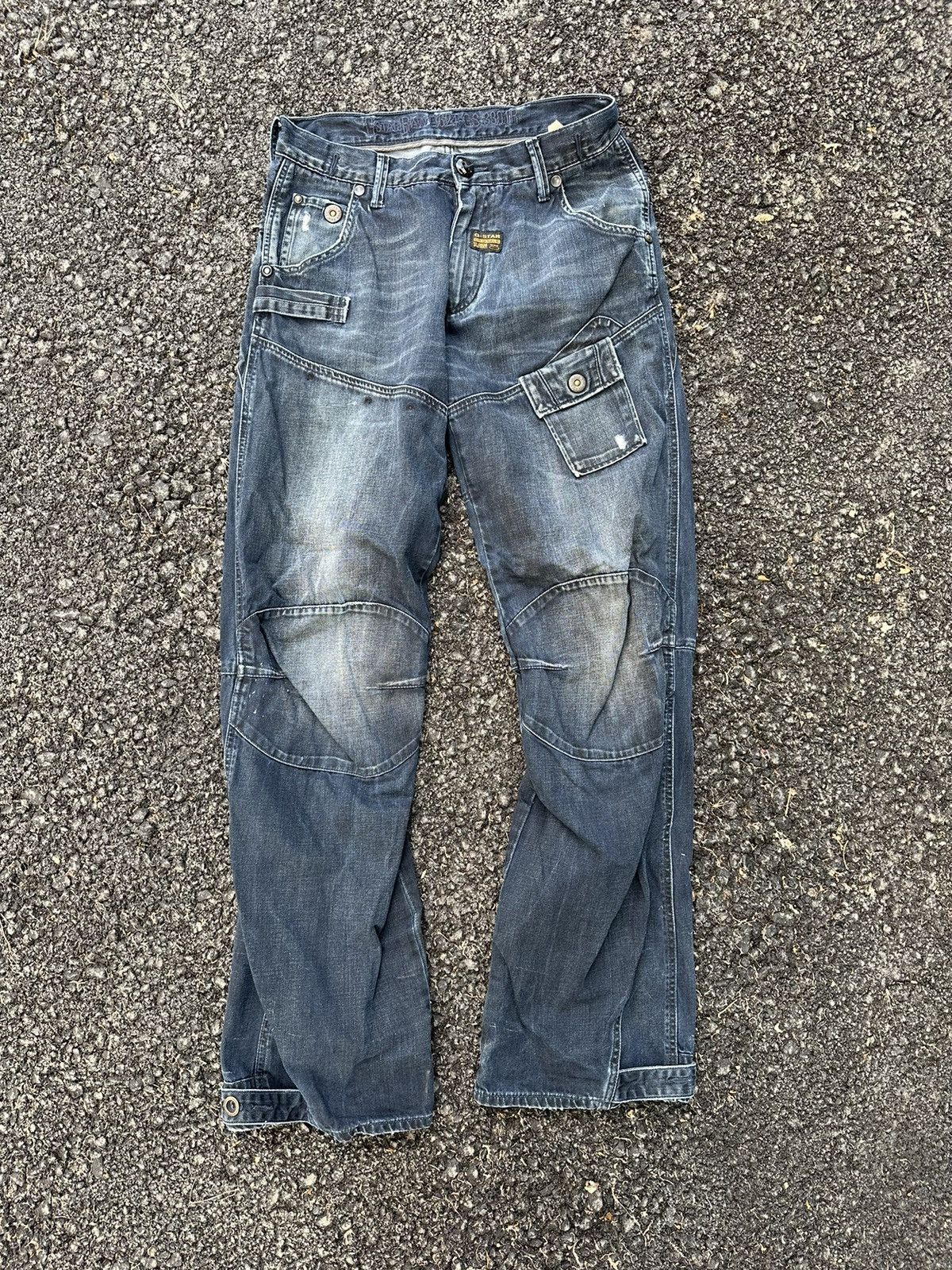 G-Star Vintage G Star Raw Multi Pocket Jeans Size US 32 / EU 48 - 5 Thumbnail