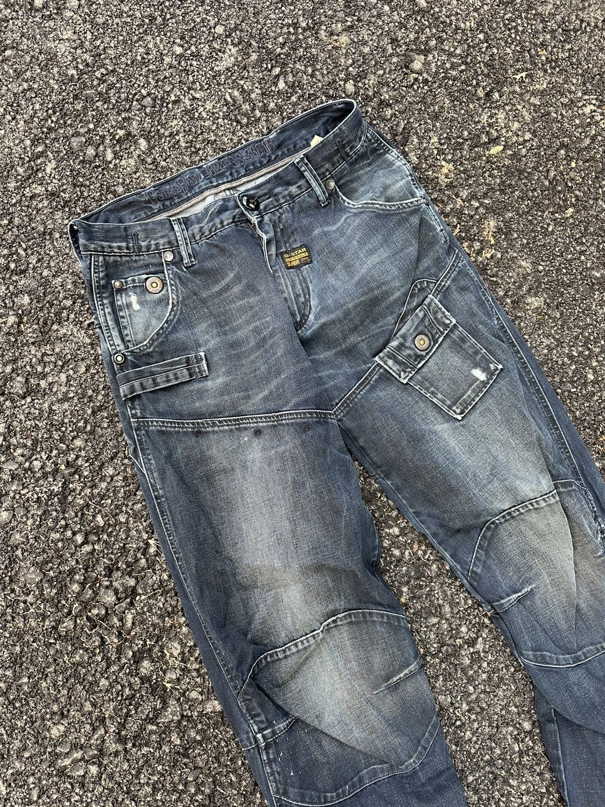 G-Star Vintage G Star Raw Multi Pocket Jeans Size US 32 / EU 48 - 6 Thumbnail