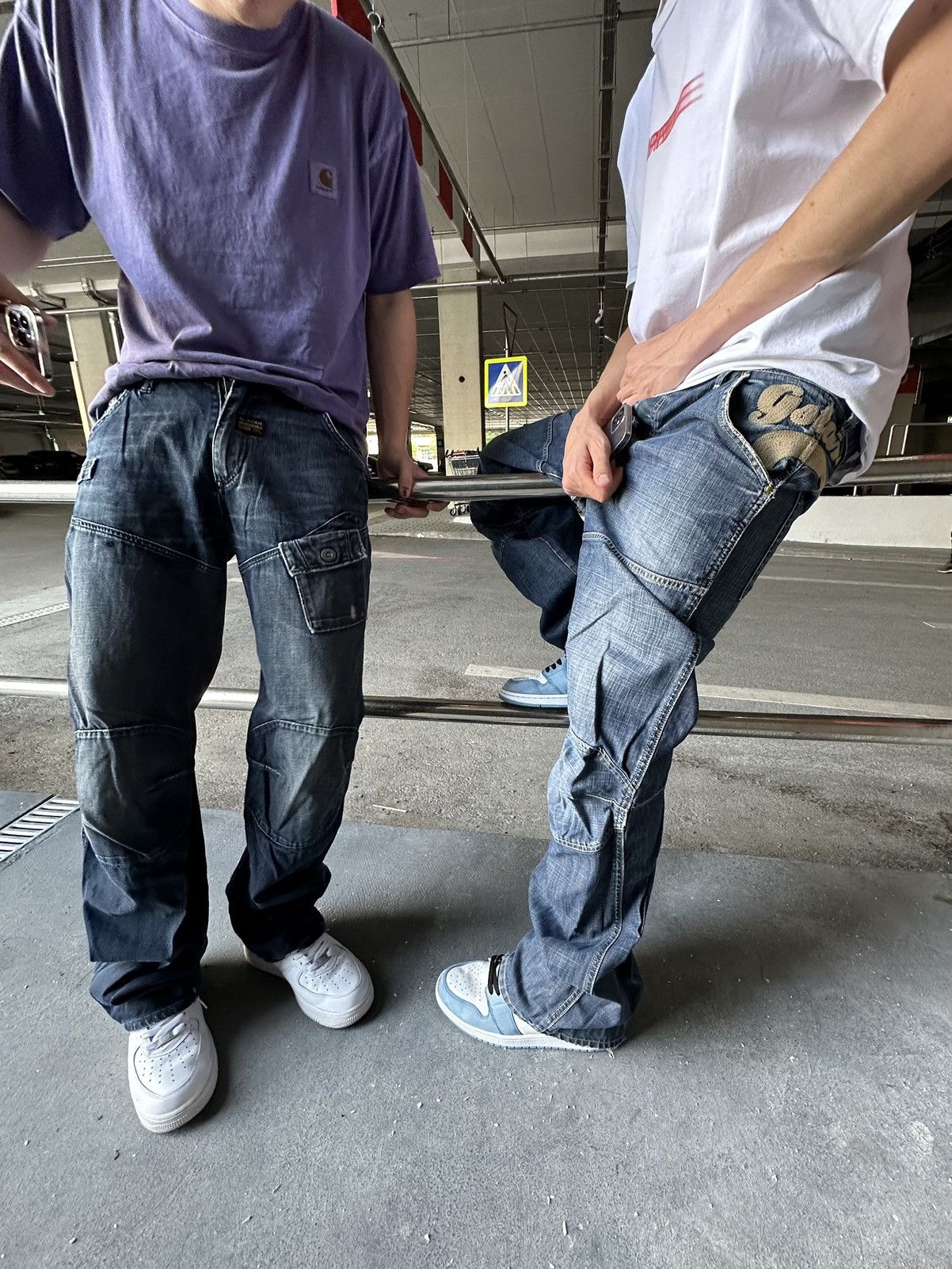 G-Star Vintage G Star Raw Multi Pocket Jeans Size US 32 / EU 48 - 4 Thumbnail