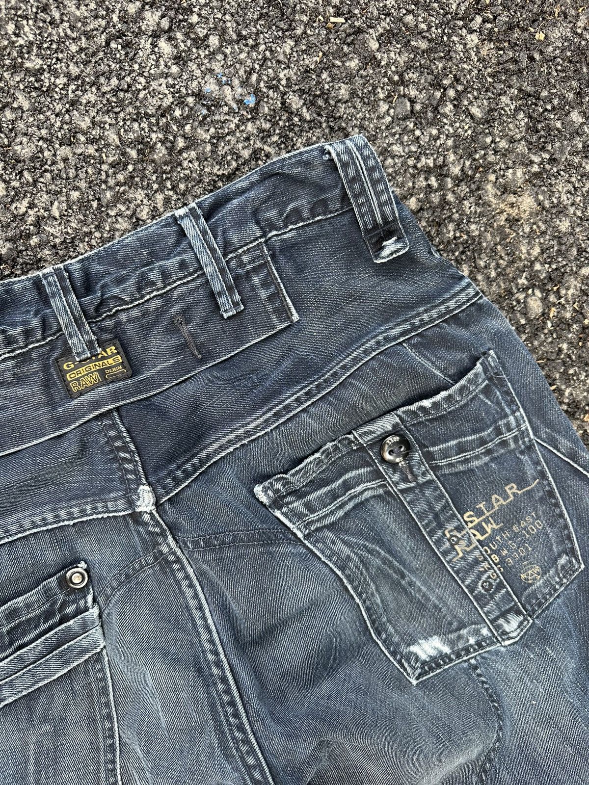 G-Star Vintage G Star Raw Multi Pocket Jeans Size US 32 / EU 48 - 11 Thumbnail