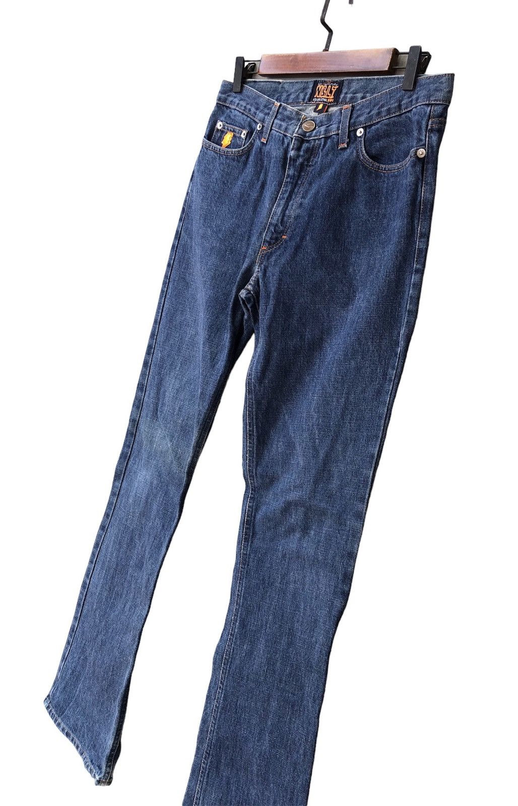 Designer × W&LT W & LT Kiss The Future Flash Back Pocket Denim Pants Size US 30 / EU 46 - 5 Thumbnail
