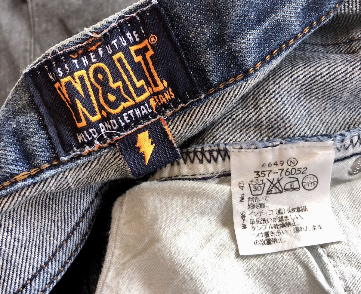 Designer × W&LT W & LT Kiss The Future Flash Back Pocket Denim Pants Size US 30 / EU 46 - 11 Thumbnail