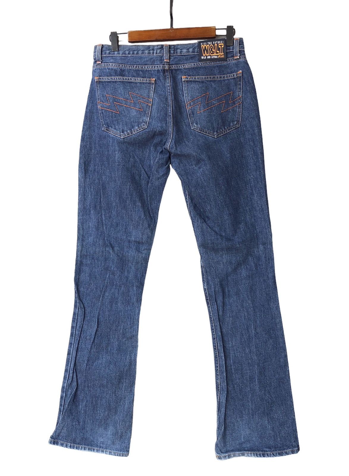 Designer × W&LT W & LT Kiss The Future Flash Back Pocket Denim Pants Size US 30 / EU 46 - 7 Thumbnail