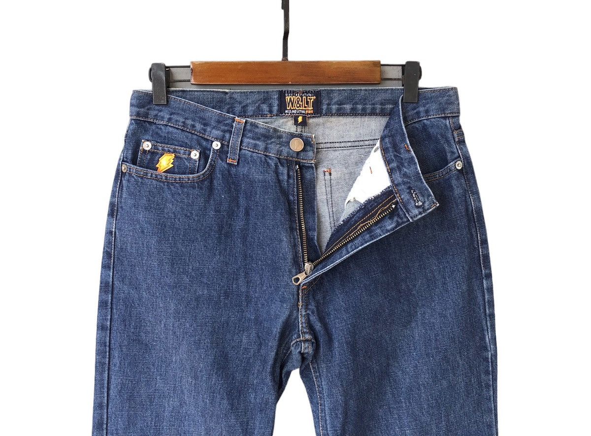 Designer × W&LT W & LT Kiss The Future Flash Back Pocket Denim Pants Size US 30 / EU 46 - 6 Thumbnail