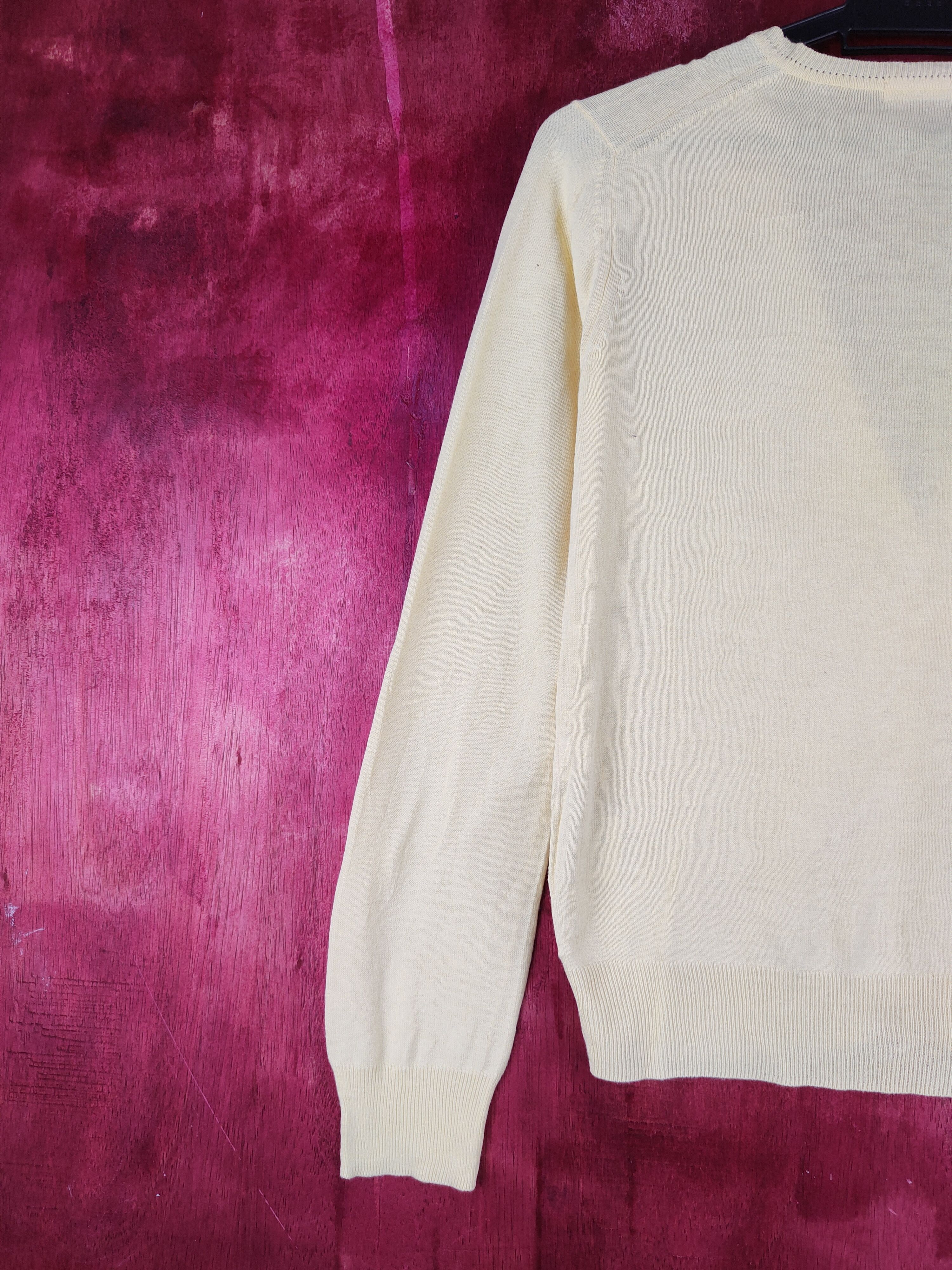Japanese Brand × Uniqlo Uniqlo Yellow Cardigan knitwear plain thin #S946 Size M / US 6-8 / IT 42-44 - 8 Thumbnail