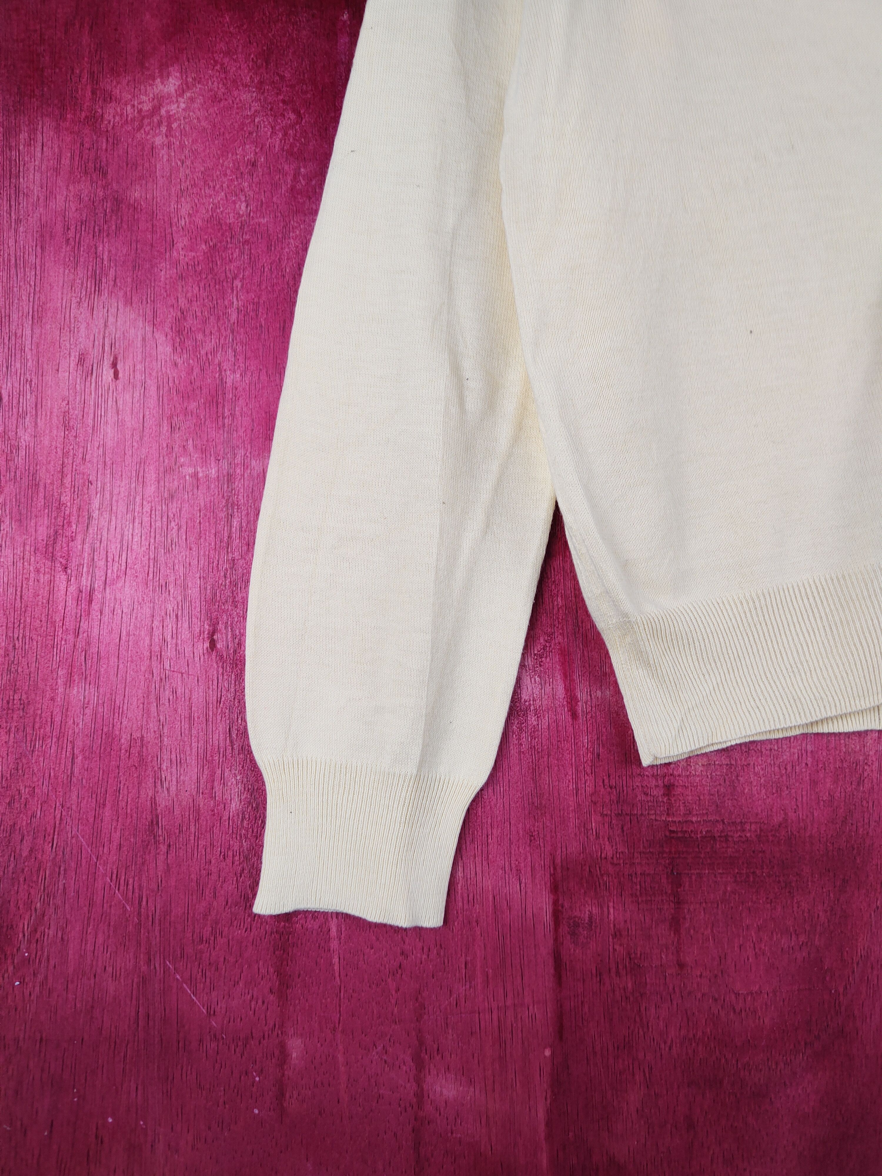 Japanese Brand × Uniqlo Uniqlo Yellow Cardigan knitwear plain thin #S946 Size M / US 6-8 / IT 42-44 - 4 Thumbnail