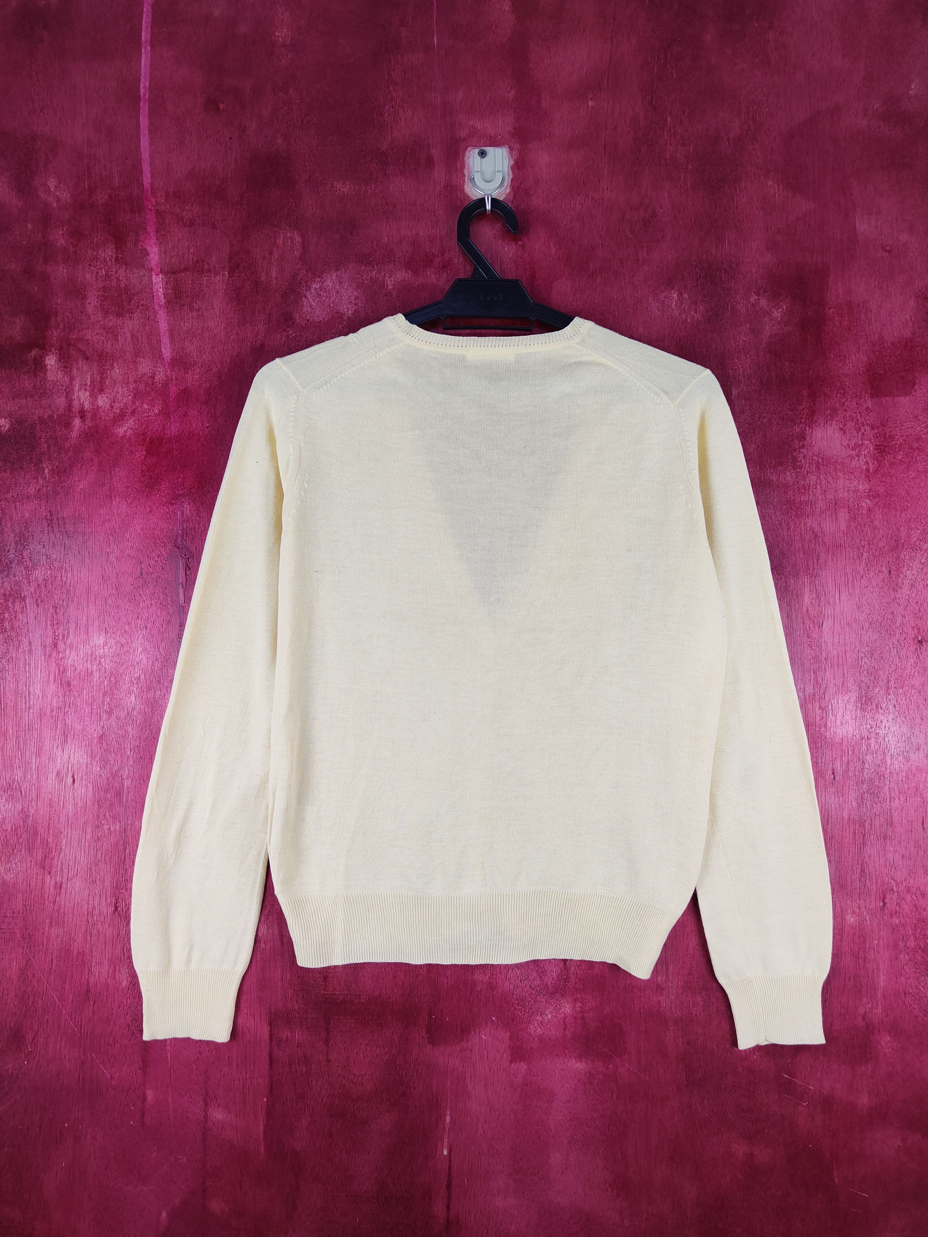 Japanese Brand × Uniqlo Uniqlo Yellow Cardigan knitwear plain thin #S946 Size M / US 6-8 / IT 42-44 - 7 Thumbnail