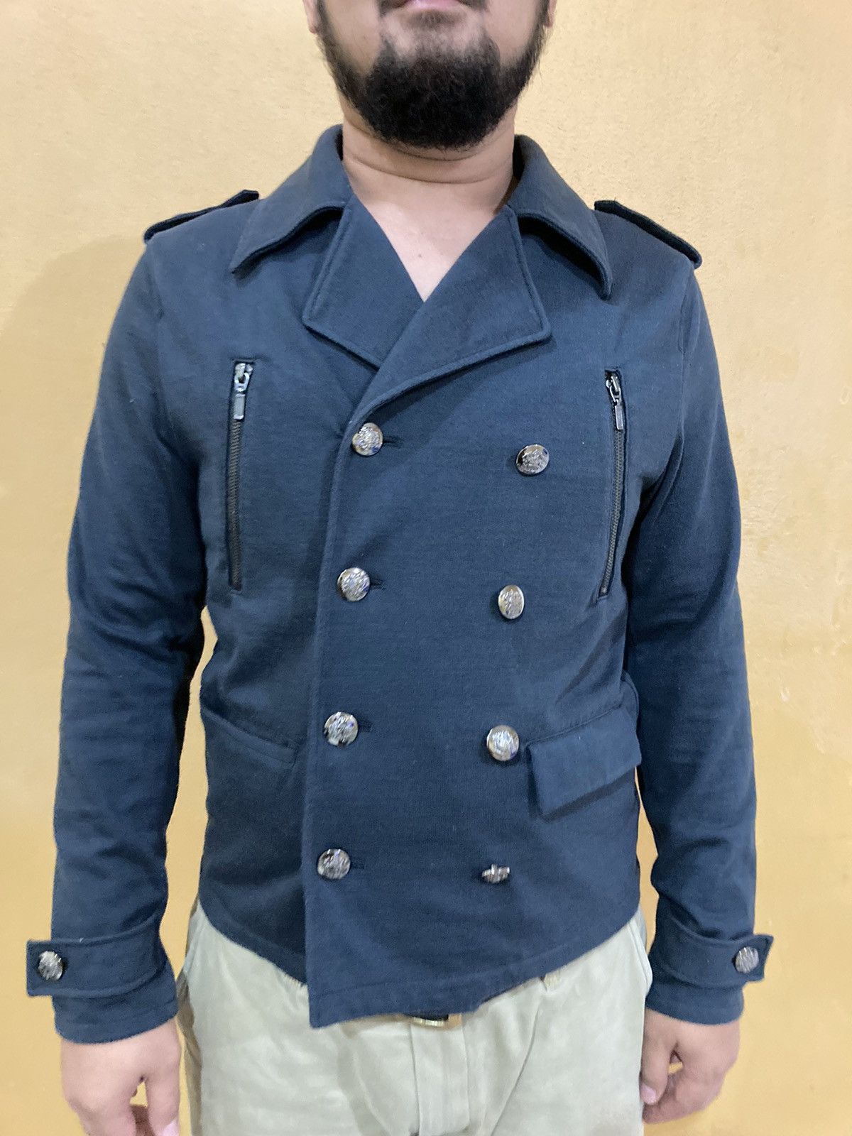 Double Collar Canvas Jacket