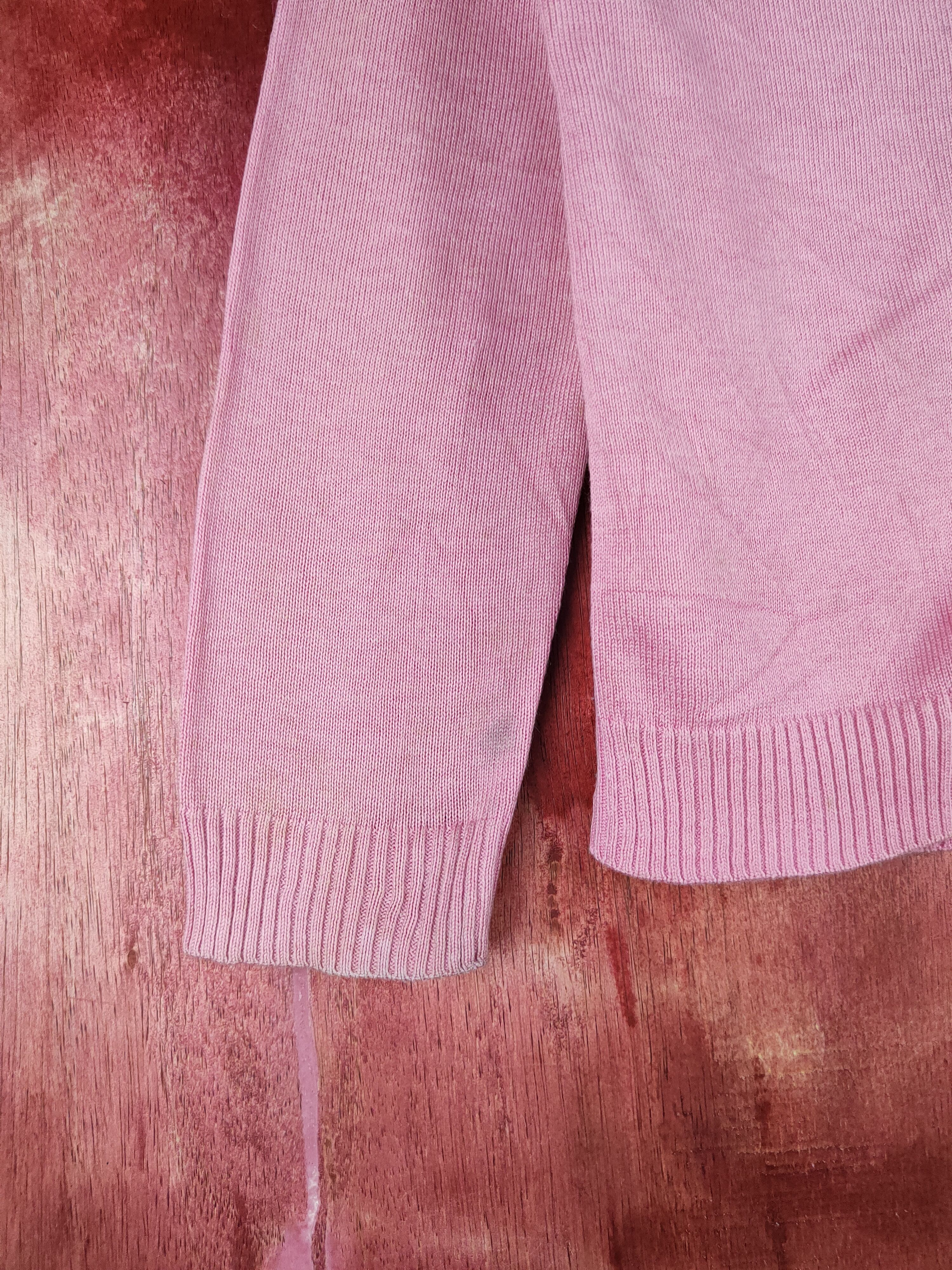 Japanese Brand × Vintage Gita Pink Cardigan thrashed vintage knitwear #S944 Size S / US 4 / IT 40 - 6 Thumbnail