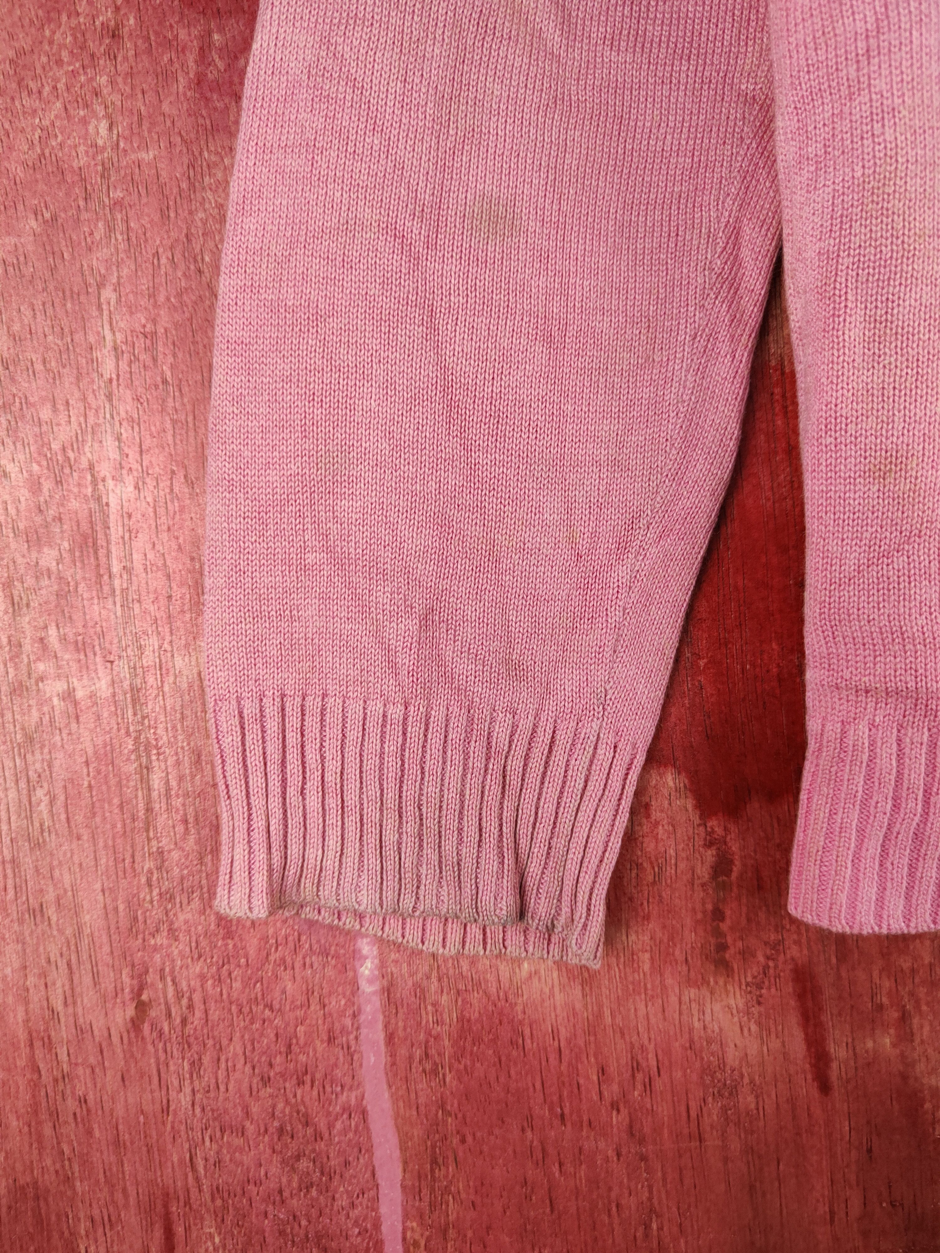 Japanese Brand × Vintage Gita Pink Cardigan thrashed vintage knitwear #S944 Size S / US 4 / IT 40 - 10 Thumbnail