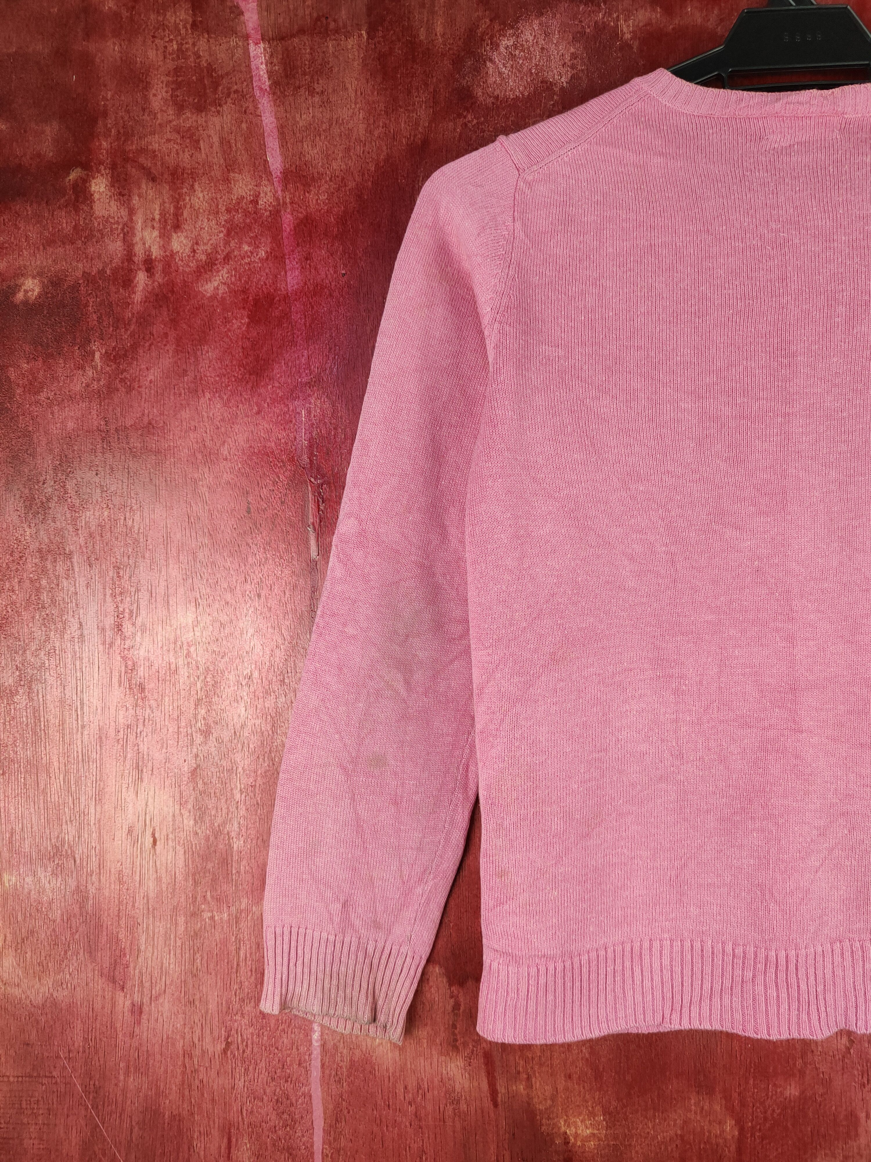 Japanese Brand × Vintage Gita Pink Cardigan thrashed vintage knitwear #S944 Size S / US 4 / IT 40 - 13 Thumbnail