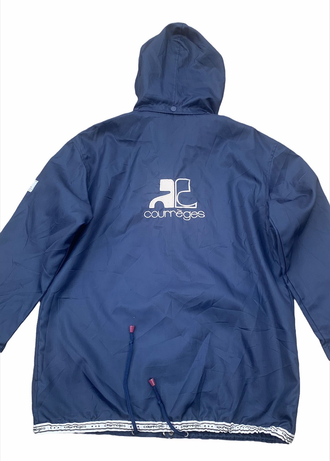 Andre Courreges COURREGES PARIS BIG EMBROIDERY LOGO NYLON JACKET Size US L / EU 52-54 / 3 - 4 Thumbnail