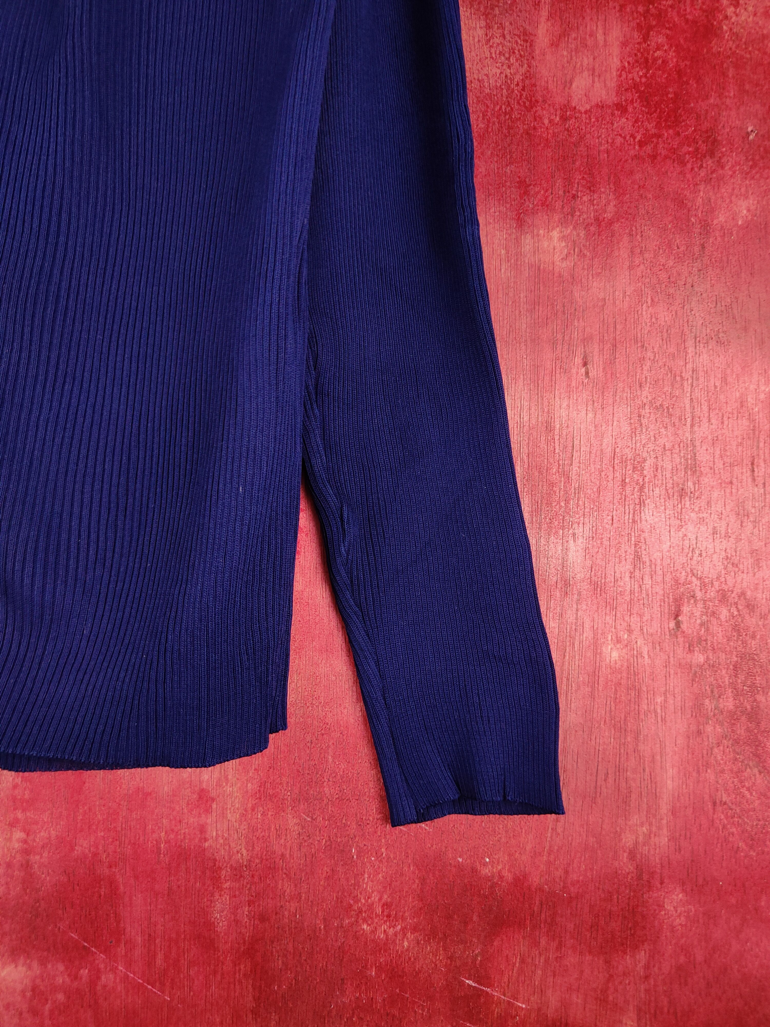 Homespun Knitwear × Japanese Brand Lui Chantant Navy Blue Cardigan knitwear japan #S937 Size M / US 6-8 / IT 42-44 - 8 Thumbnail