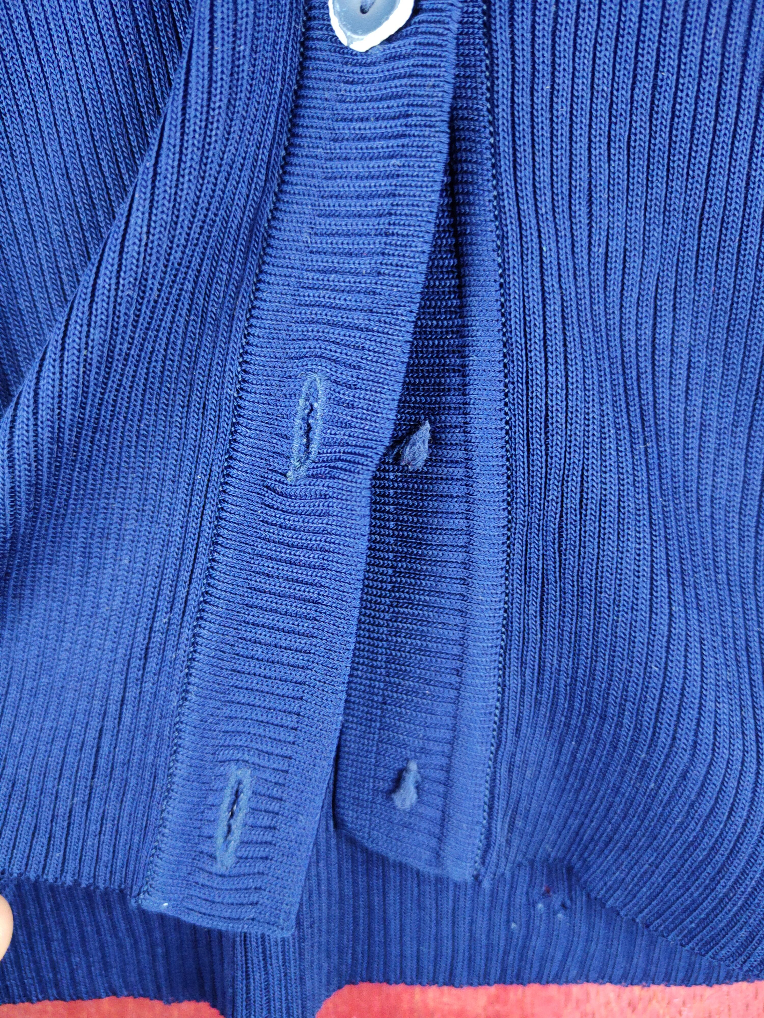 Homespun Knitwear × Japanese Brand Lui Chantant Navy Blue Cardigan knitwear japan #S937 Size M / US 6-8 / IT 42-44 - 3 Thumbnail