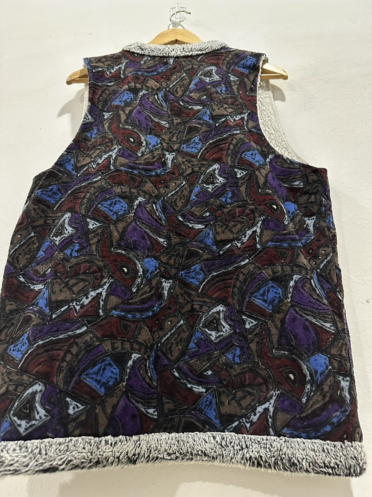 Japanese Brand Kamekozuchi paisley style sheep wool vest Size US M / EU 48-50 / 2 - 15 Thumbnail