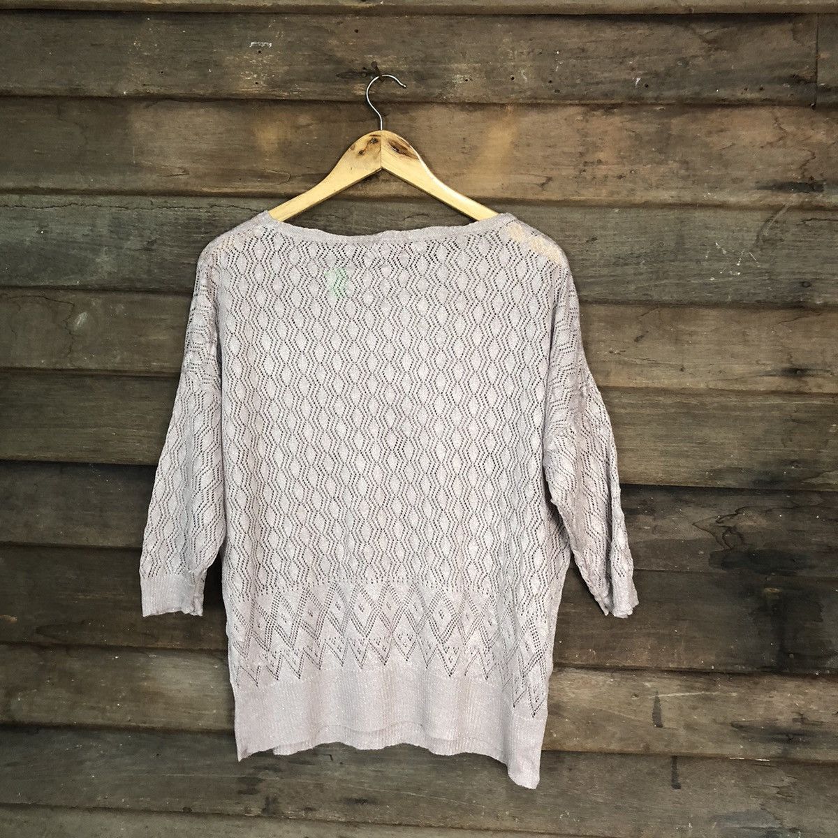Dunnes Dunnes Store Mesh Net Crochet Purple Knitwear #7188 Size L / US 10 / IT 46 - 12 Thumbnail