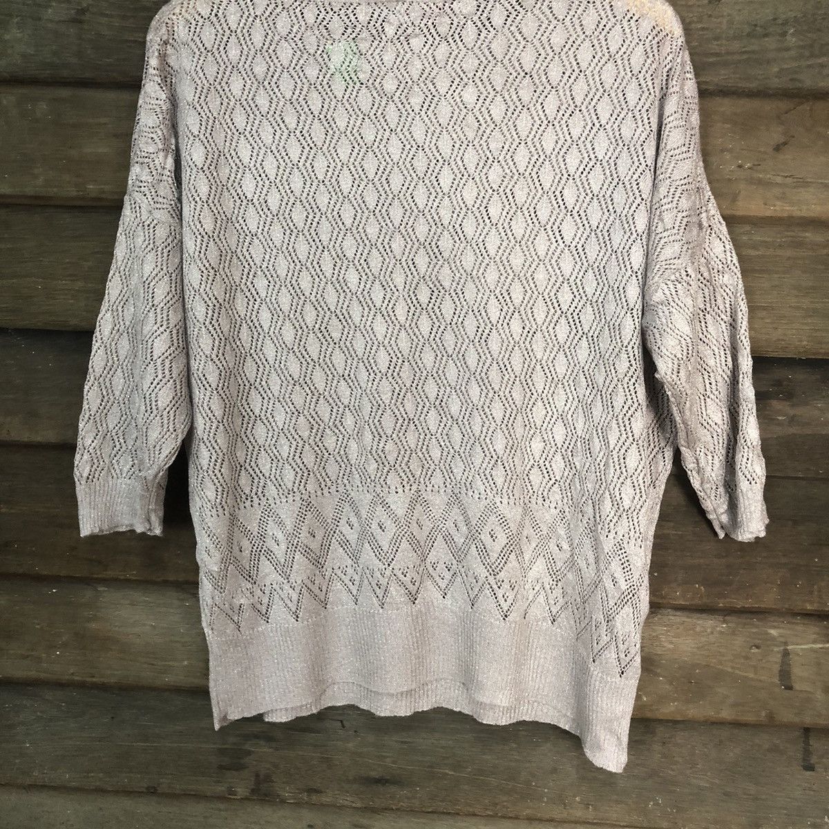 Dunnes Dunnes Store Mesh Net Crochet Purple Knitwear #7188 Size L / US 10 / IT 46 - 14 Thumbnail
