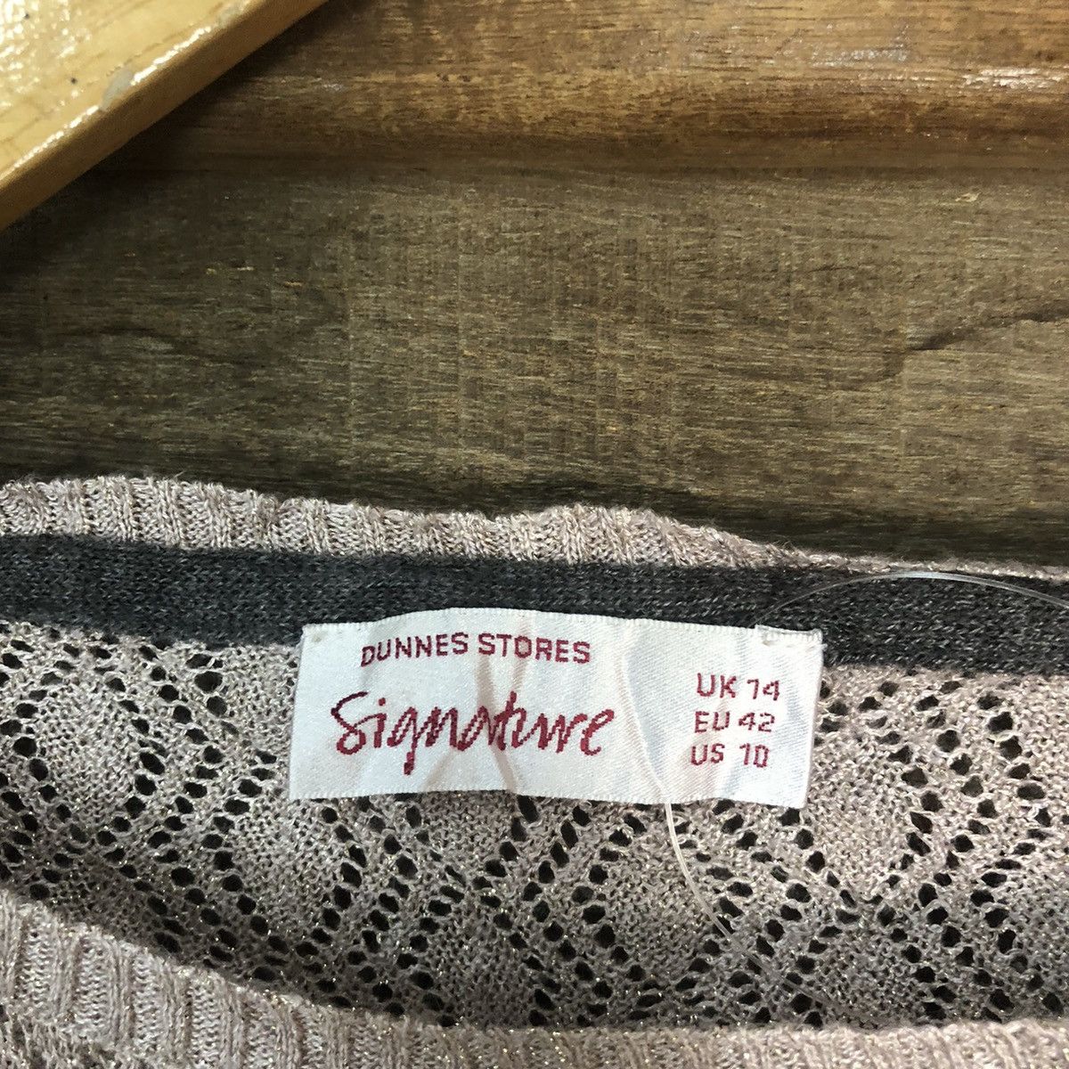 Dunnes Dunnes Store Mesh Net Crochet Purple Knitwear #7188 Size L / US 10 / IT 46 - 9 Thumbnail